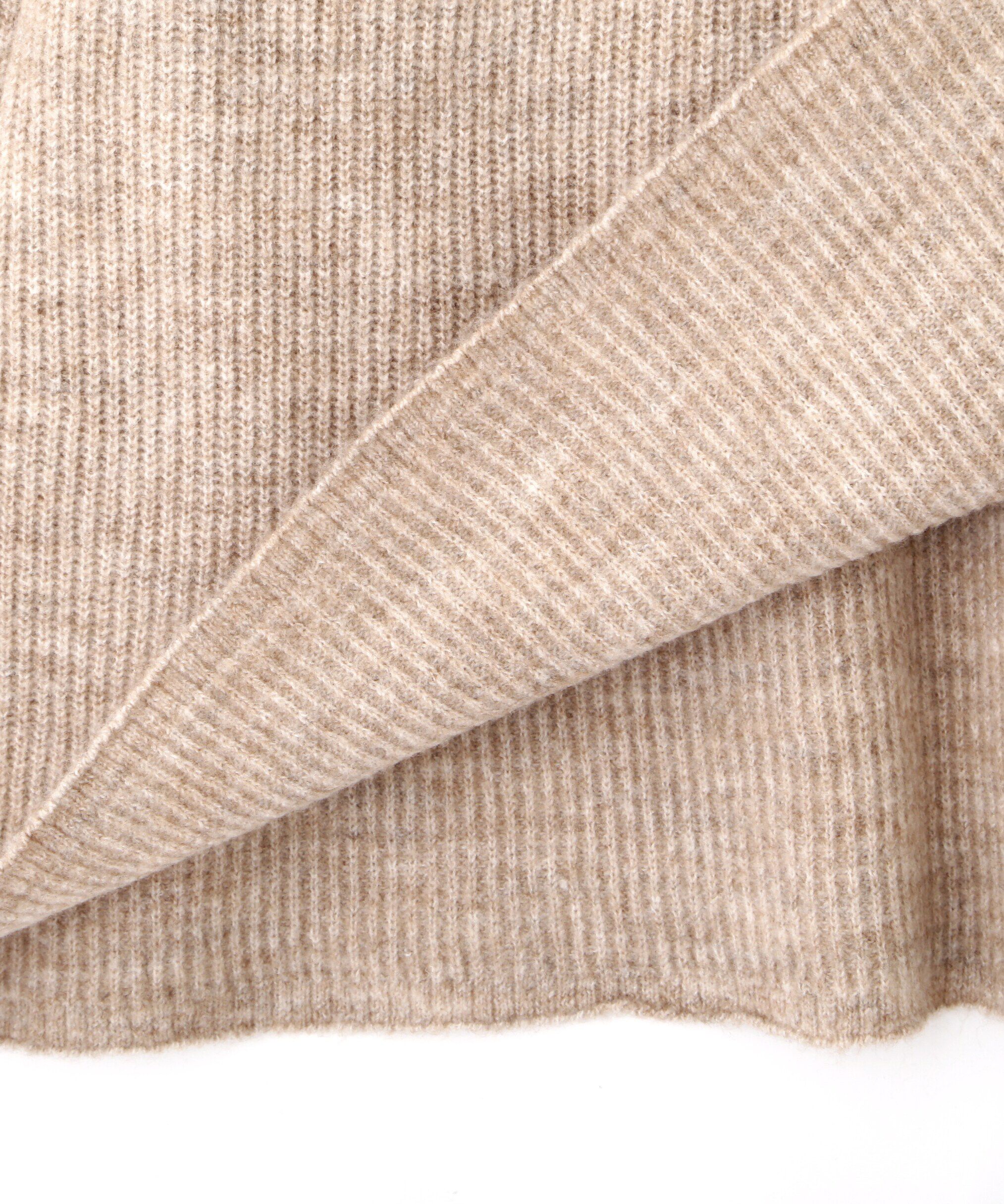  「ボートネック畦ニットミニワンピース」|ワンピース|