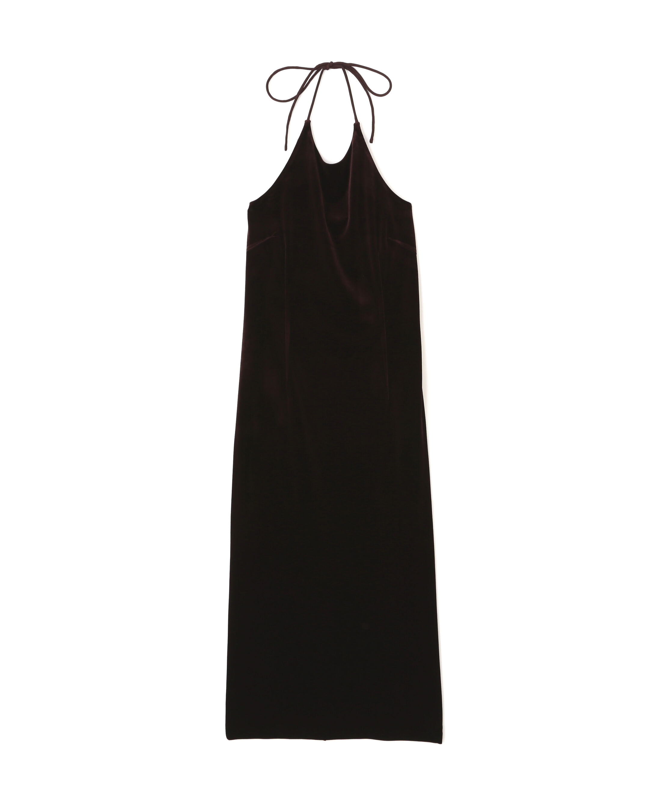  「ホルターネックベロアキャミワンピース」|ワンピース|