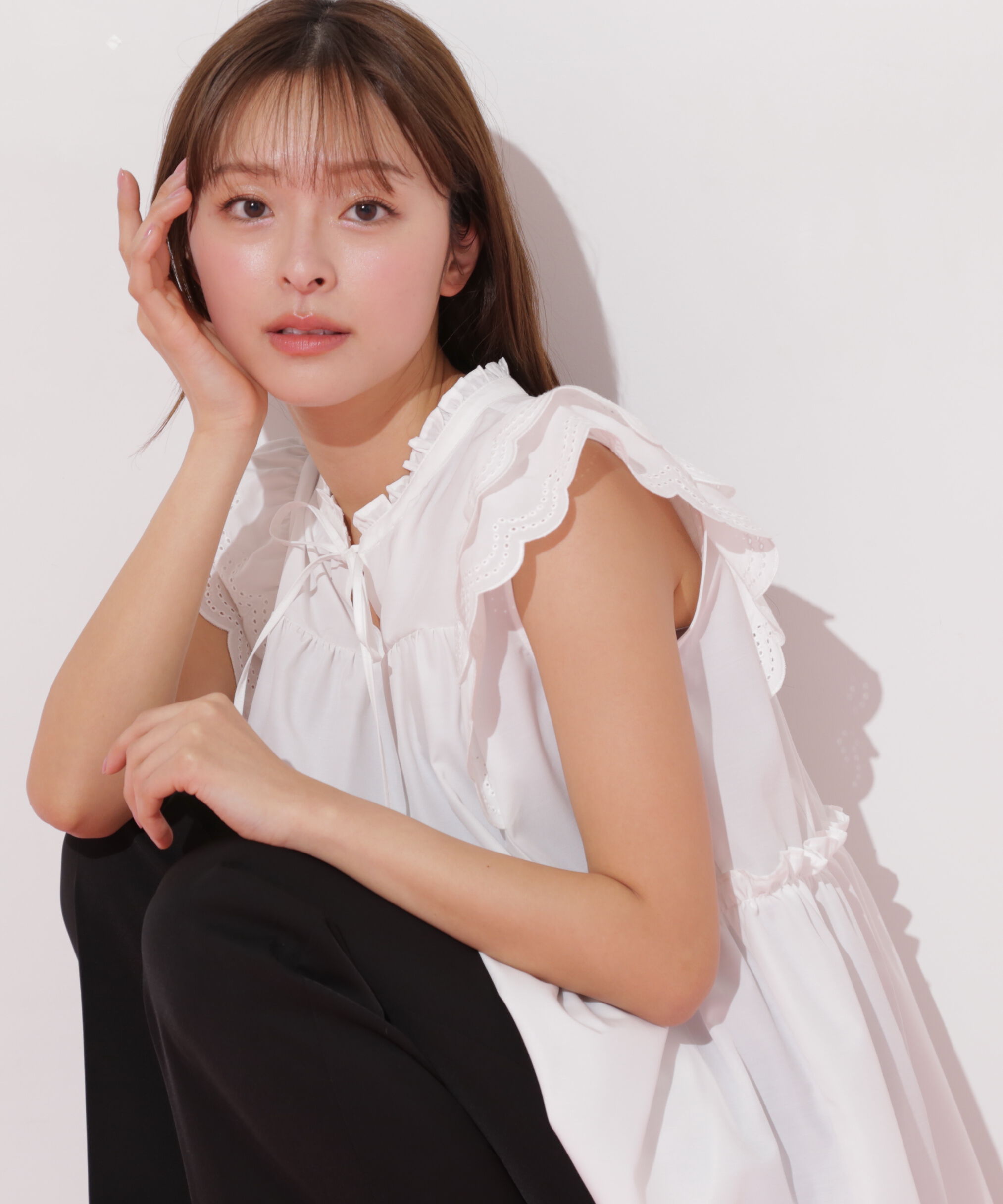  「カットワークティアードチュニック」|シャツ・ブラウス|