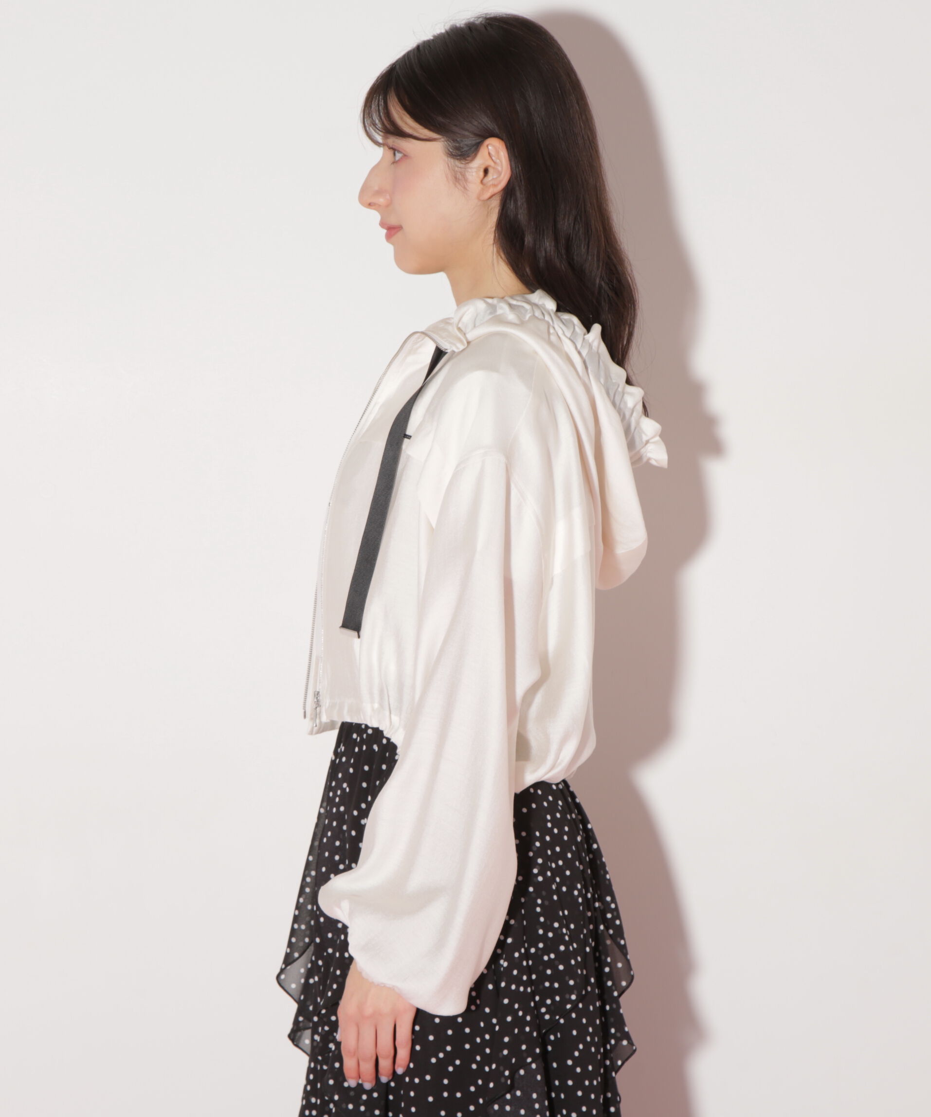  「ショート丈シアーブルゾン」|その他|