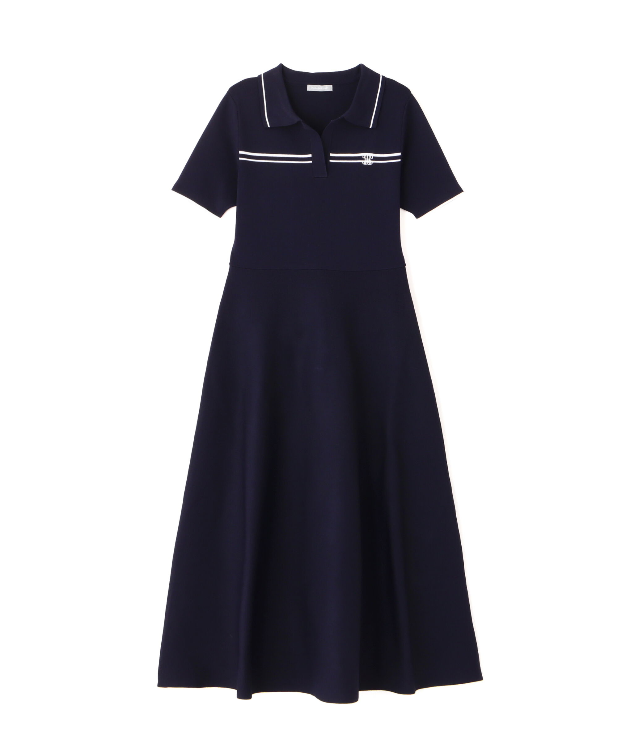  「配色切り替えポロシャツワンピース」|ワンピース|