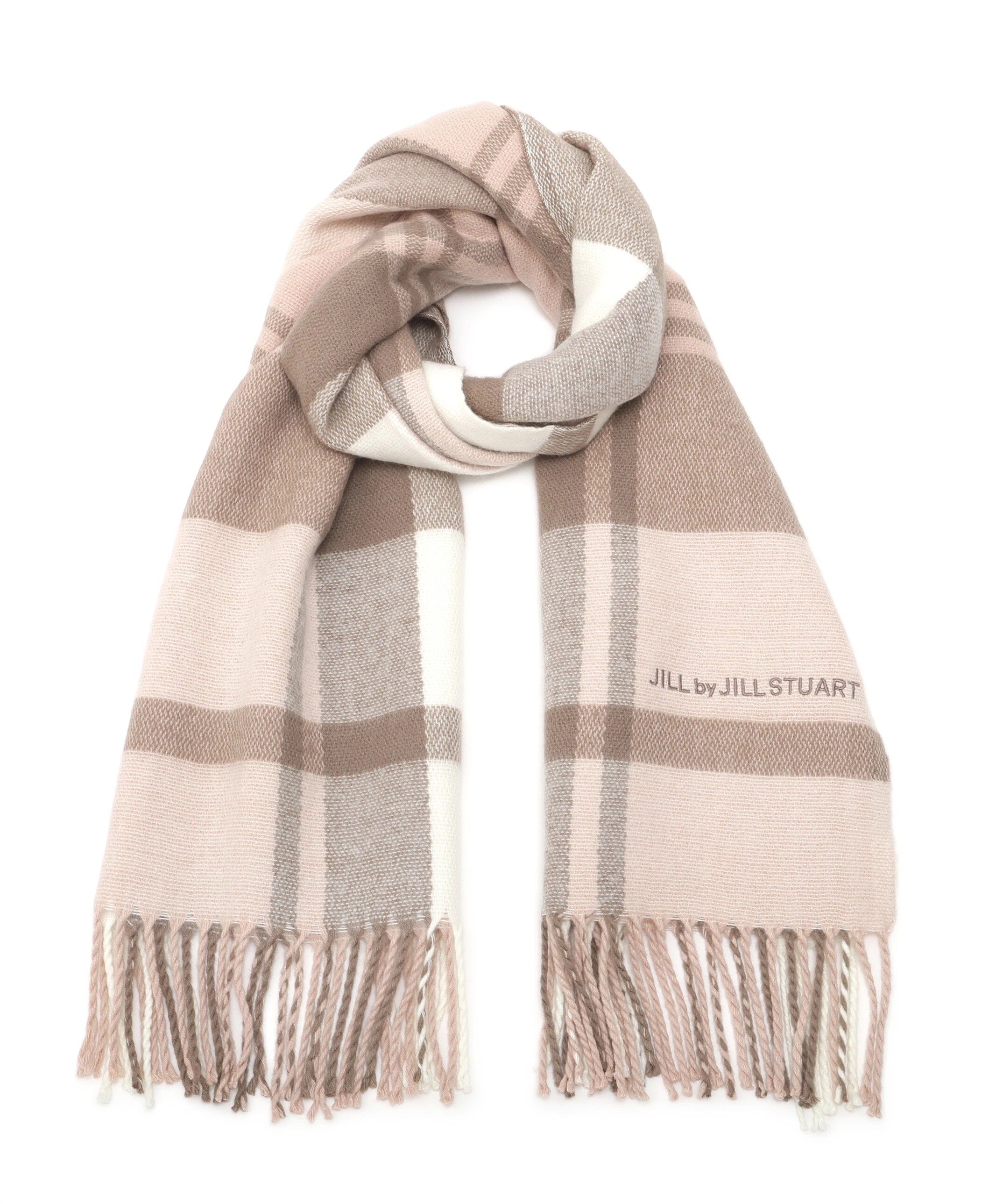  「エンブロイダリーロゴチェックストール」|バンダナ・スカーフ|