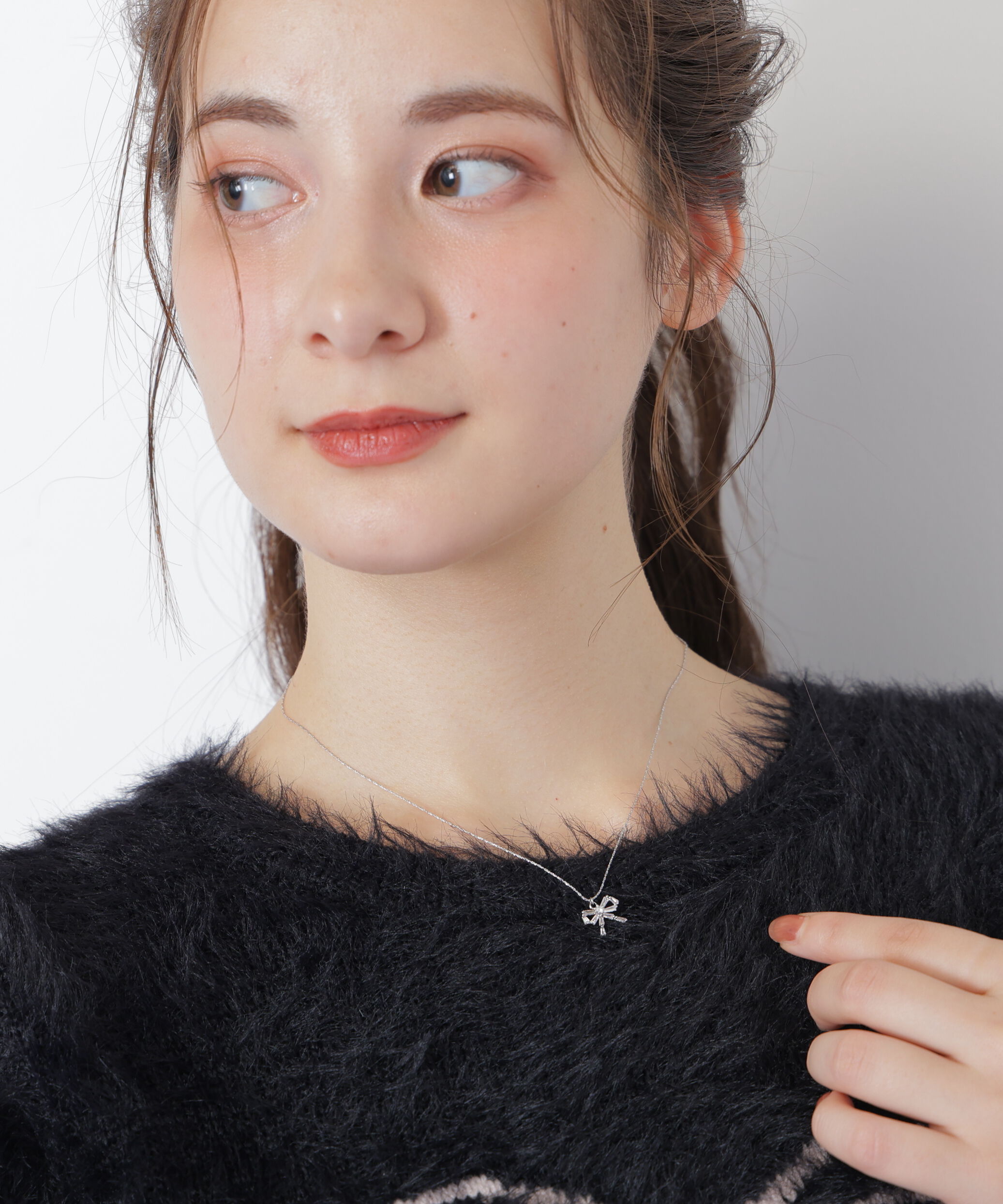  「Cubic プチリボンネックレス」|その他|