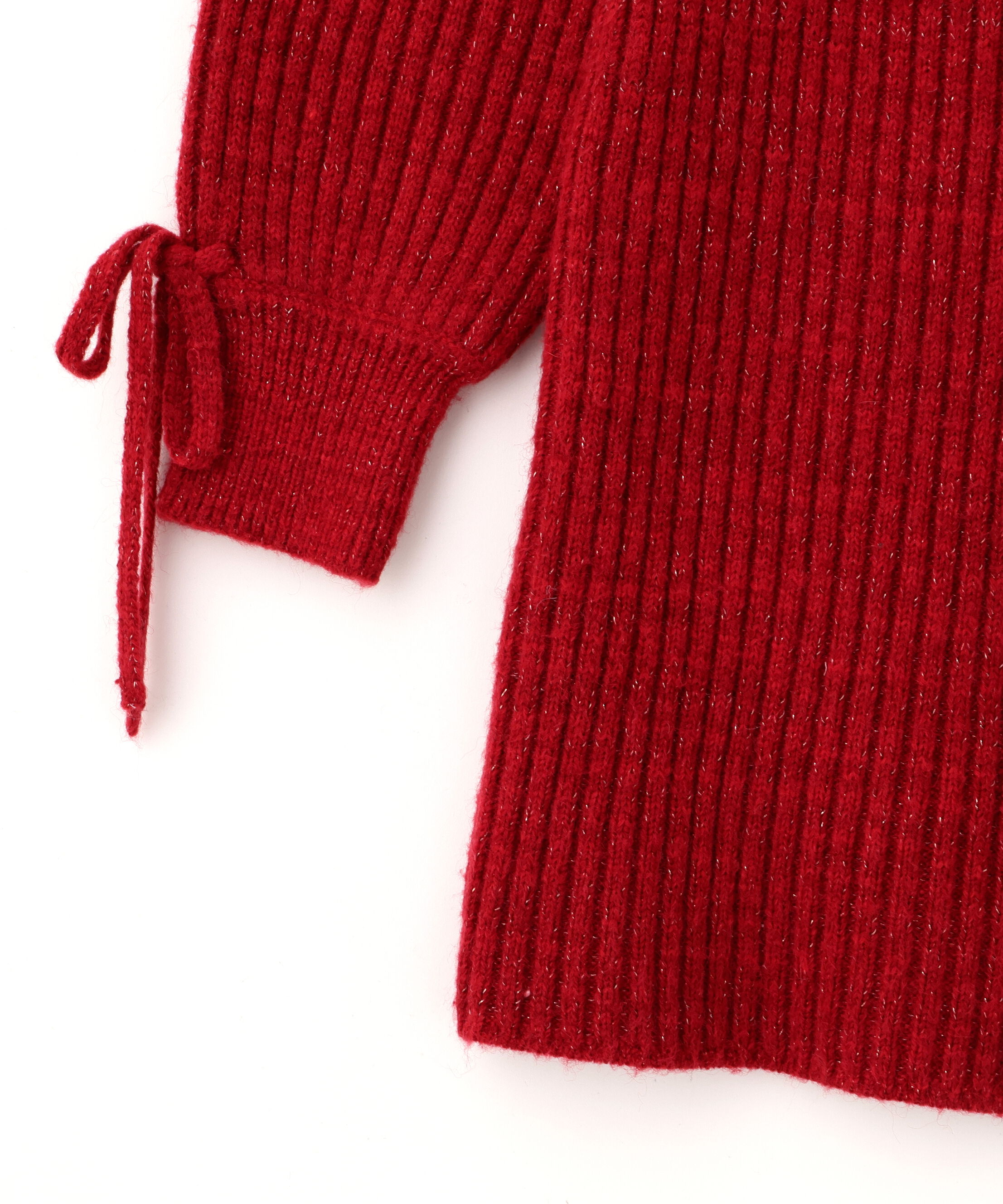  「袖リボンニットワンピース」|ワンピース|