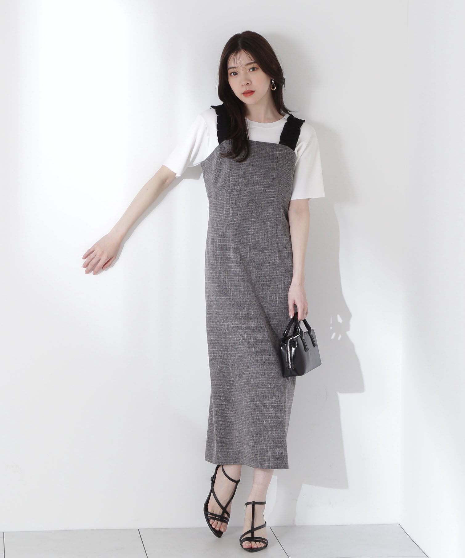 PROPORTION BODY DRESSING「ショルダーフリルワンピース」|ワンピース|