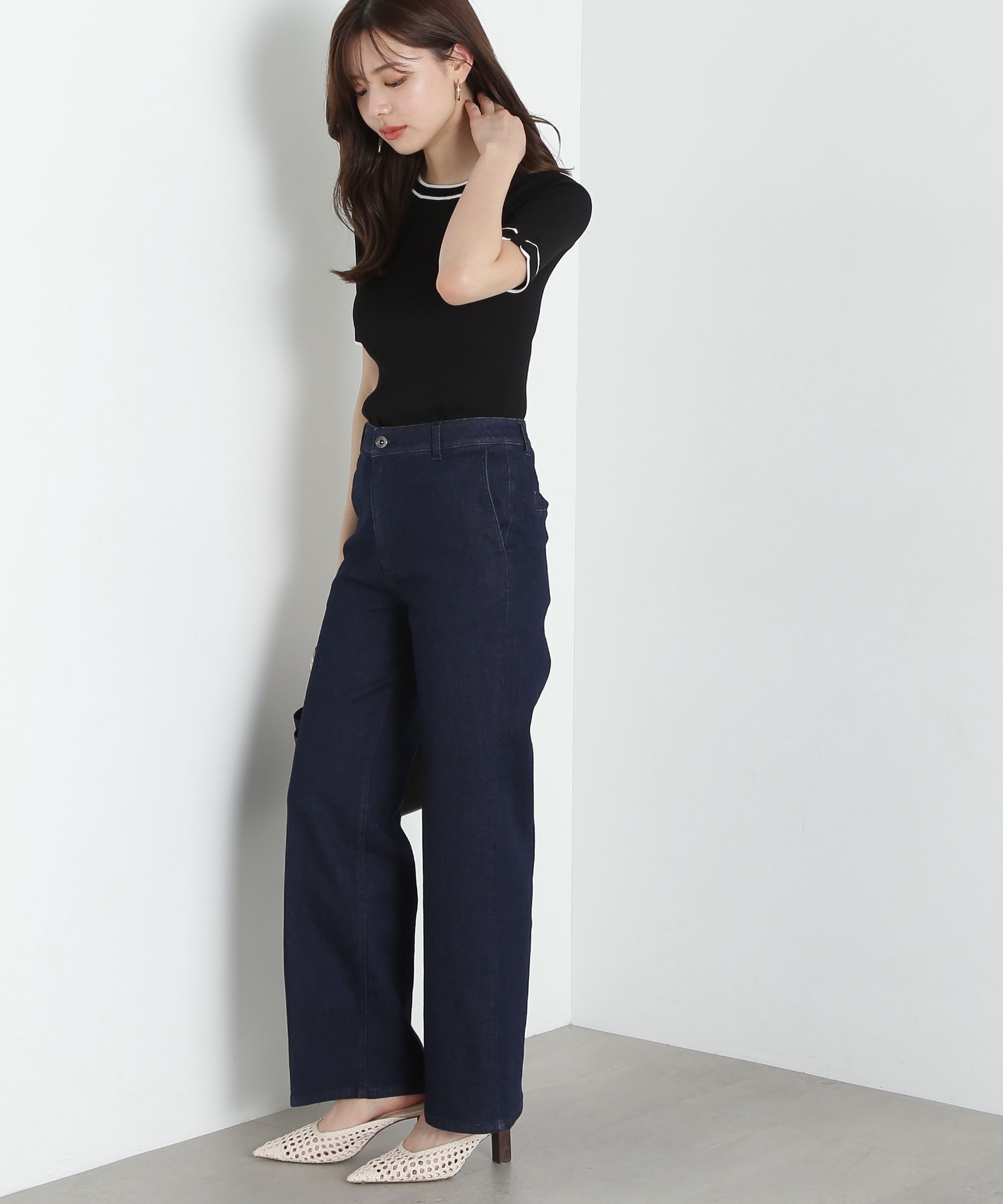 PROPORTION BODY DRESSING「リボンポイントニット」|ニット・セーター|