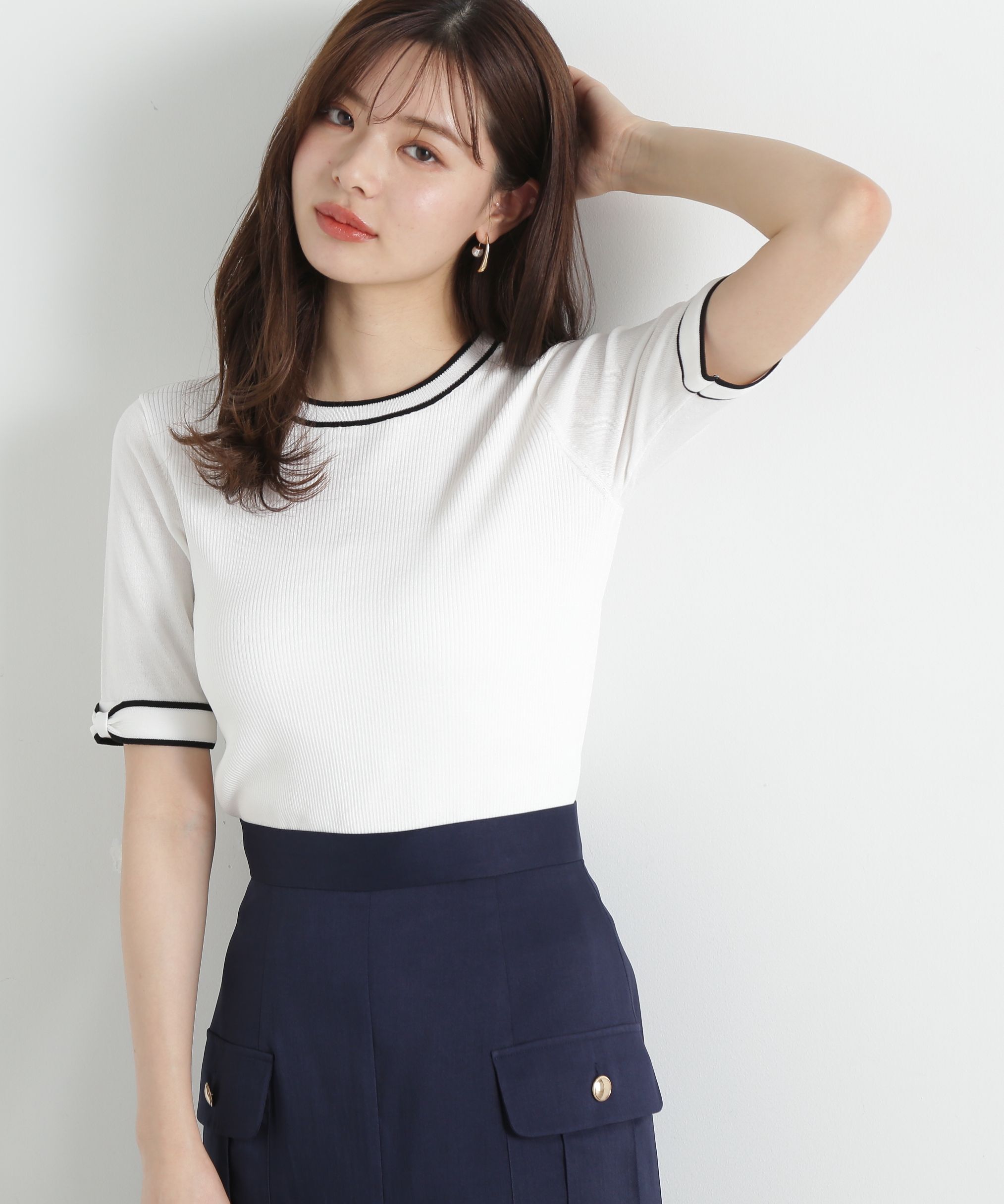 PROPORTION BODY DRESSING「リボンポイントニット」|ニット・セーター|