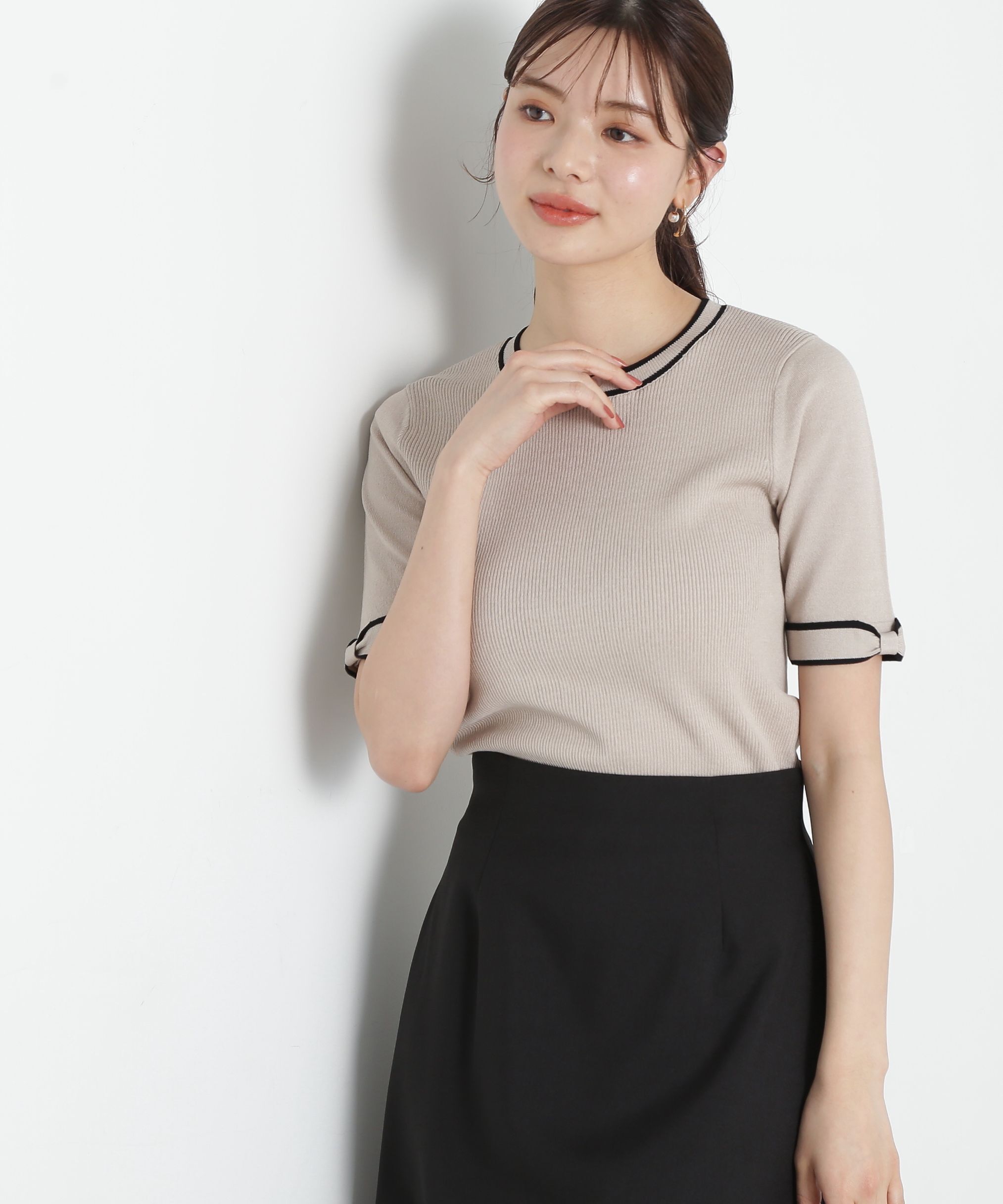 PROPORTION BODY DRESSING「リボンポイントニット」|ニット・セーター|