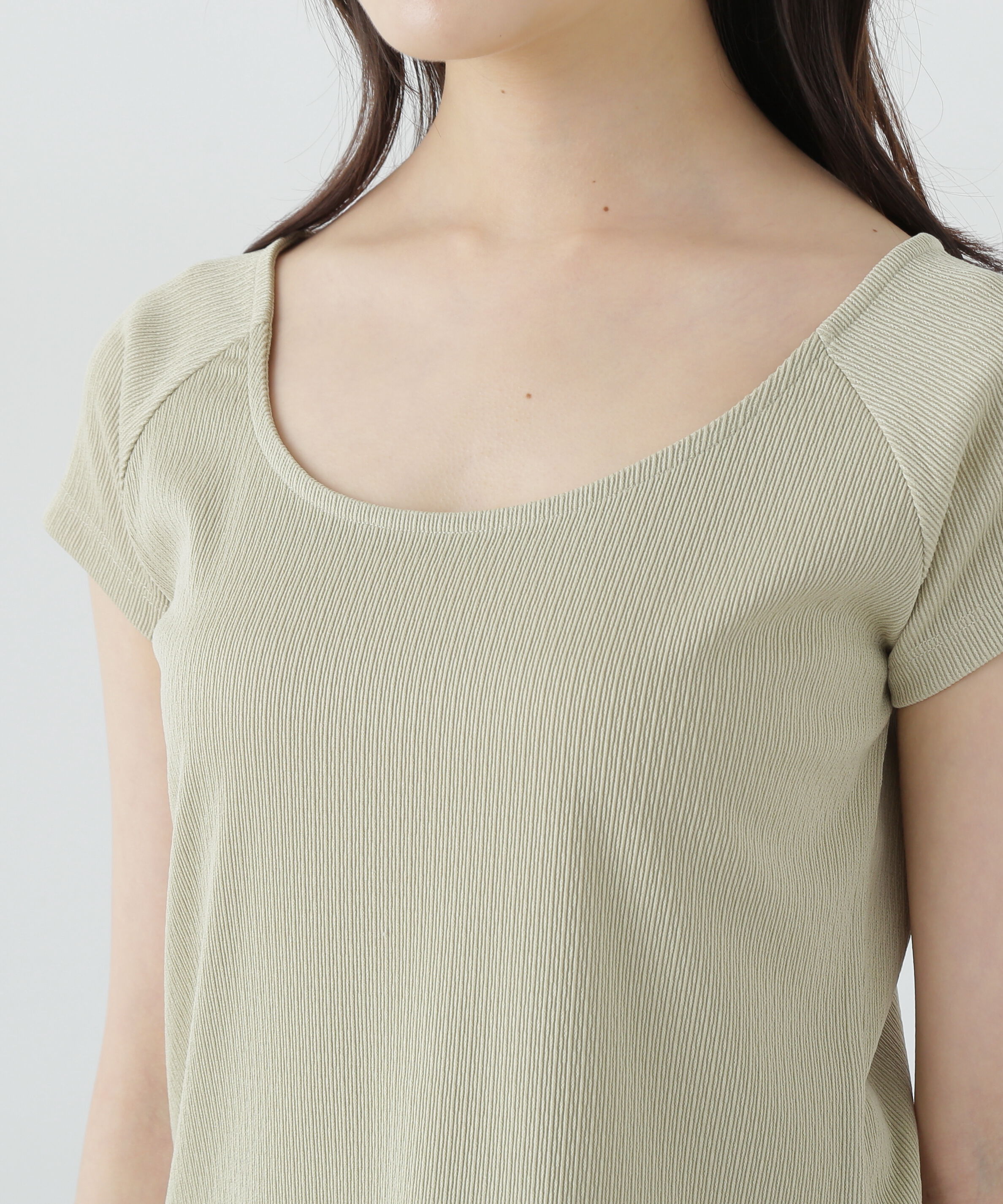 PROPORTION BODY DRESSING「前後2wayデコルテカットソー」|Tシャツ・カットソー|