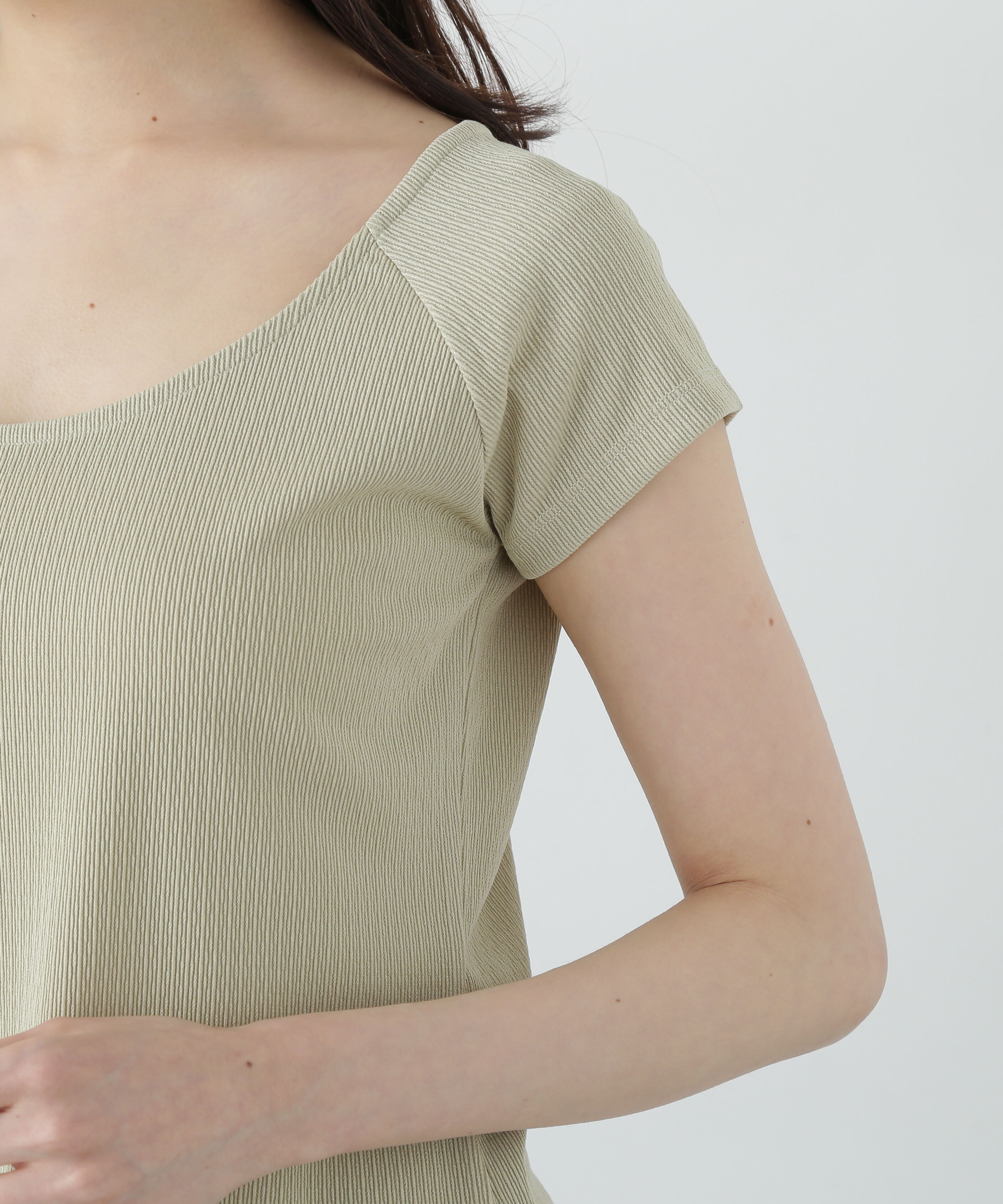 PROPORTION BODY DRESSING「前後2wayデコルテカットソー」|Tシャツ・カットソー|