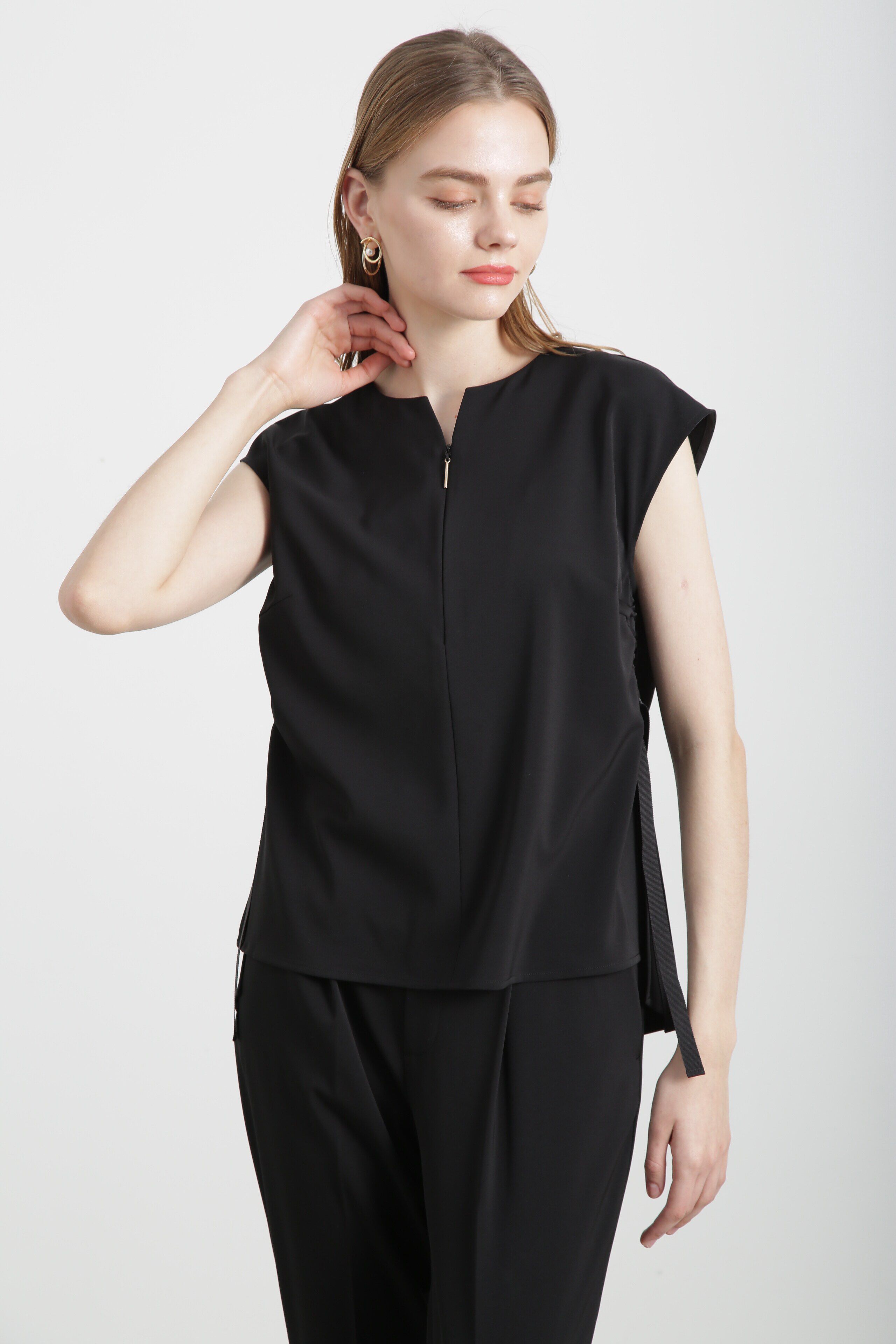  「◆サイドテープブラウス」|シャツ・ブラウス|