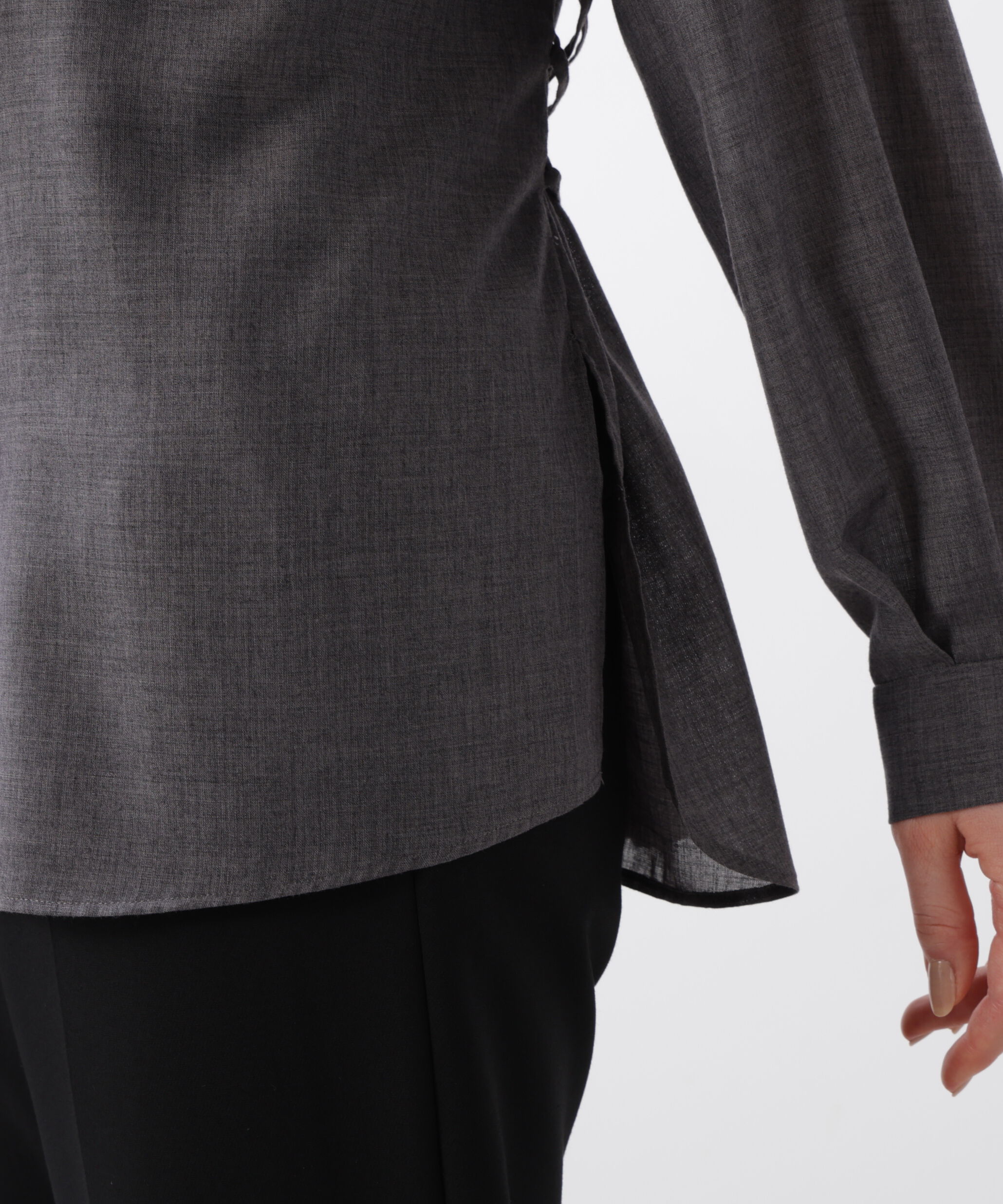  「◆バックレースアップシャツ」|シャツ・ブラウス|