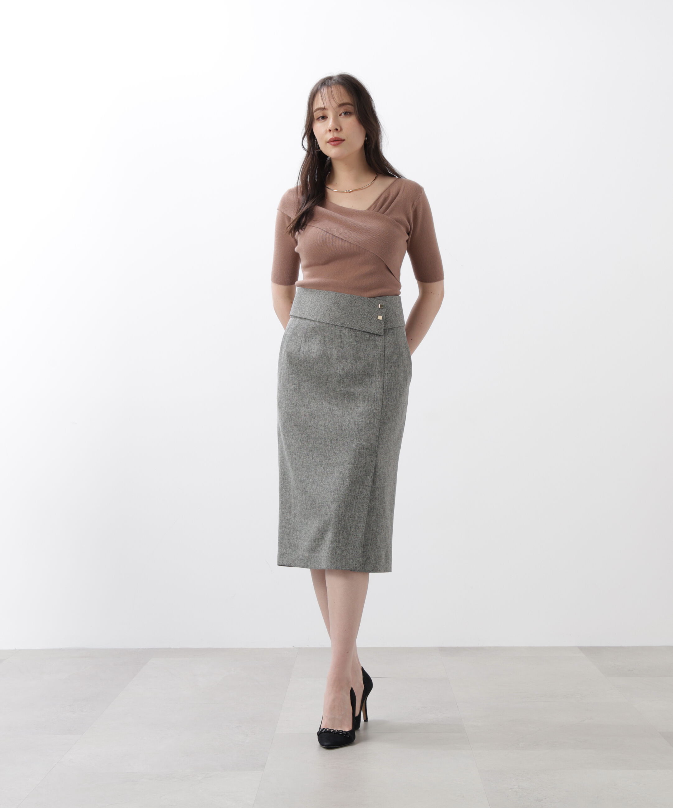  「◆ワイドベルト付きスカート」|スカート|