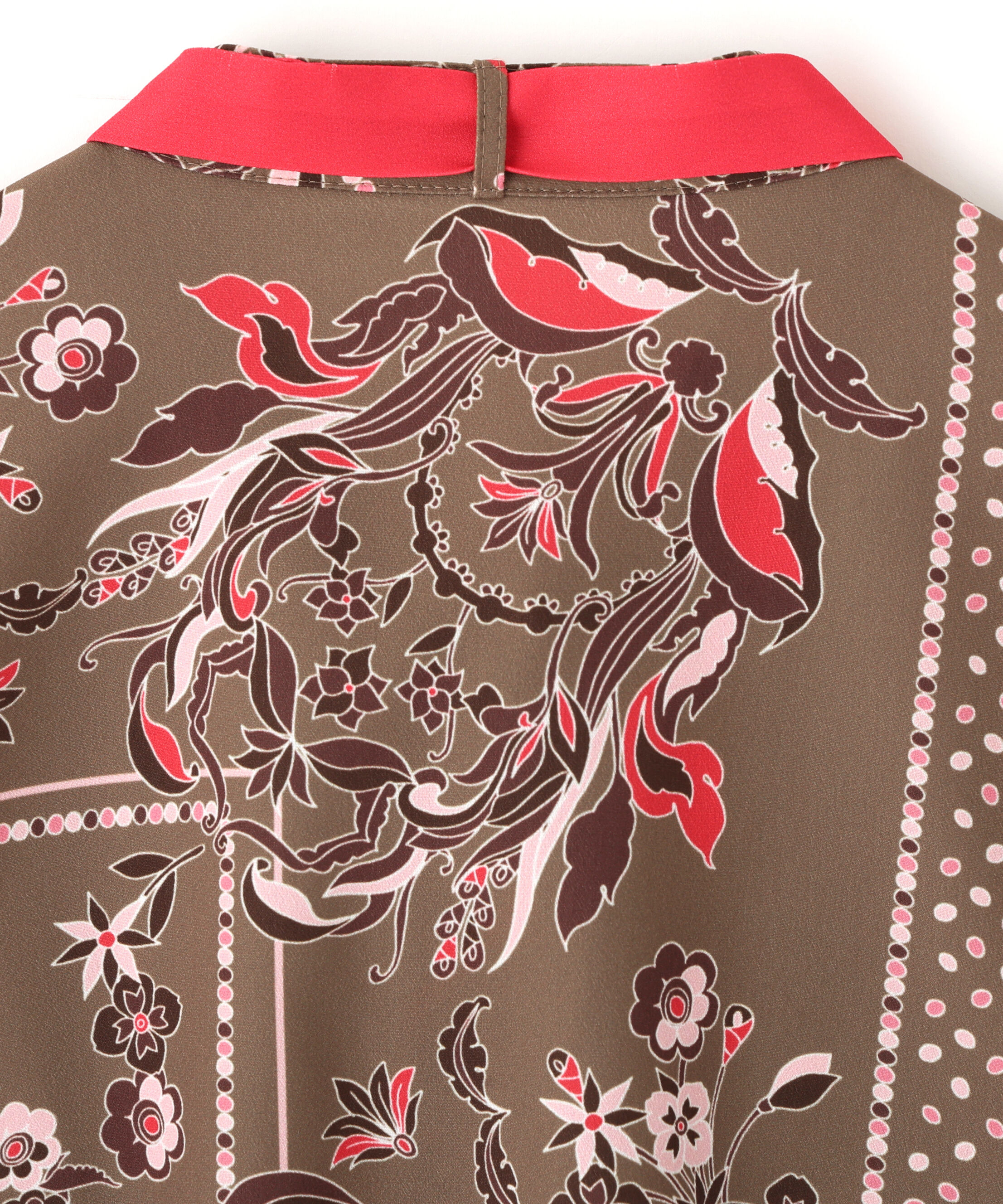  「◆フローラルスカーフプリントブラウス」|シャツ・ブラウス|