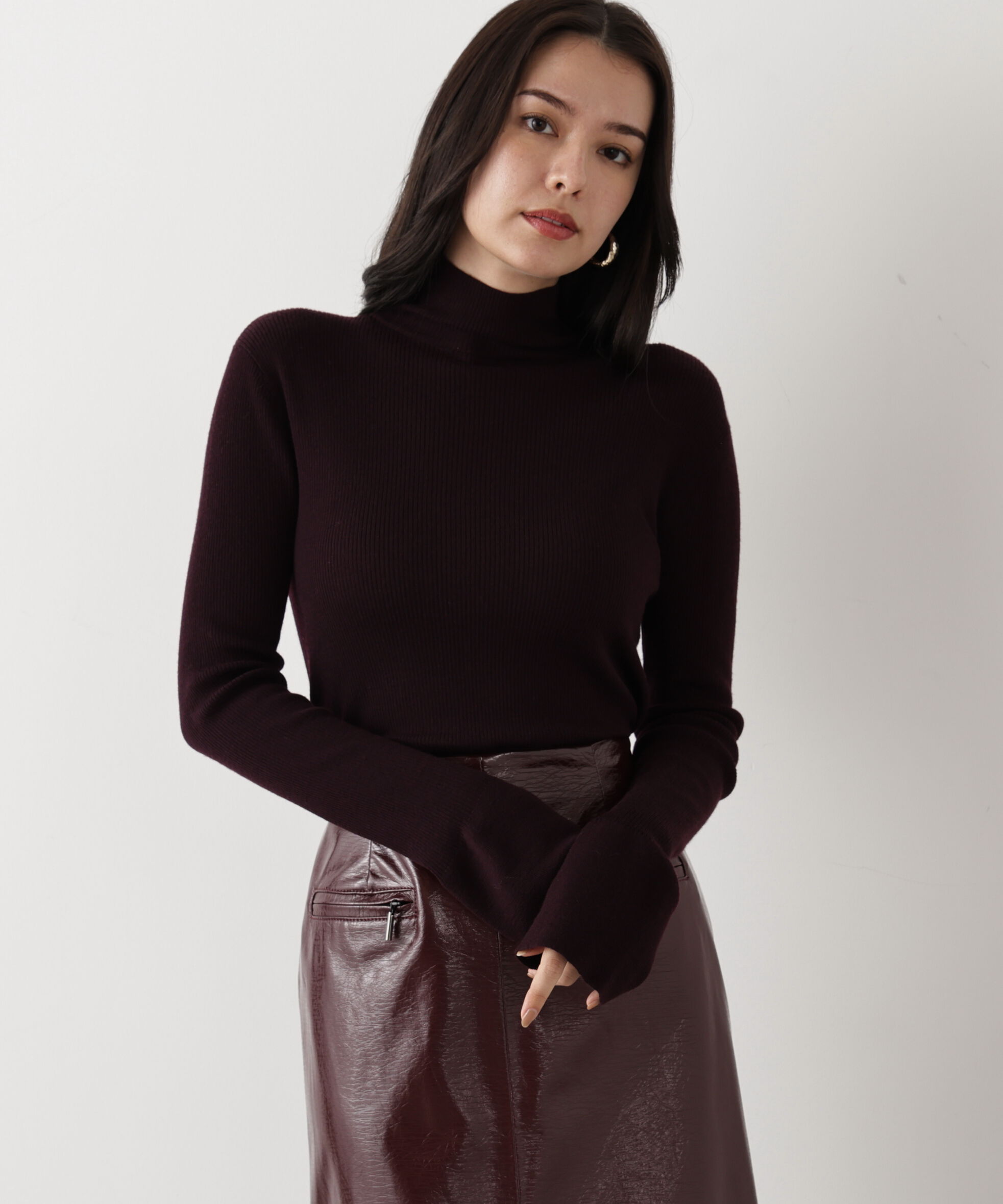  「◆ウールモックネックプルオーバー」|ニット・セーター|