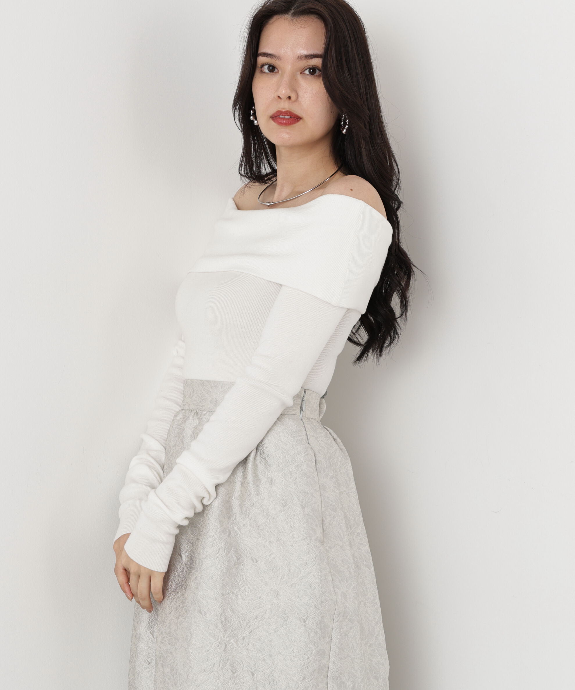  「◆オフショルダー２ＷＡＹニットプルオーバー」|ニット・セーター|