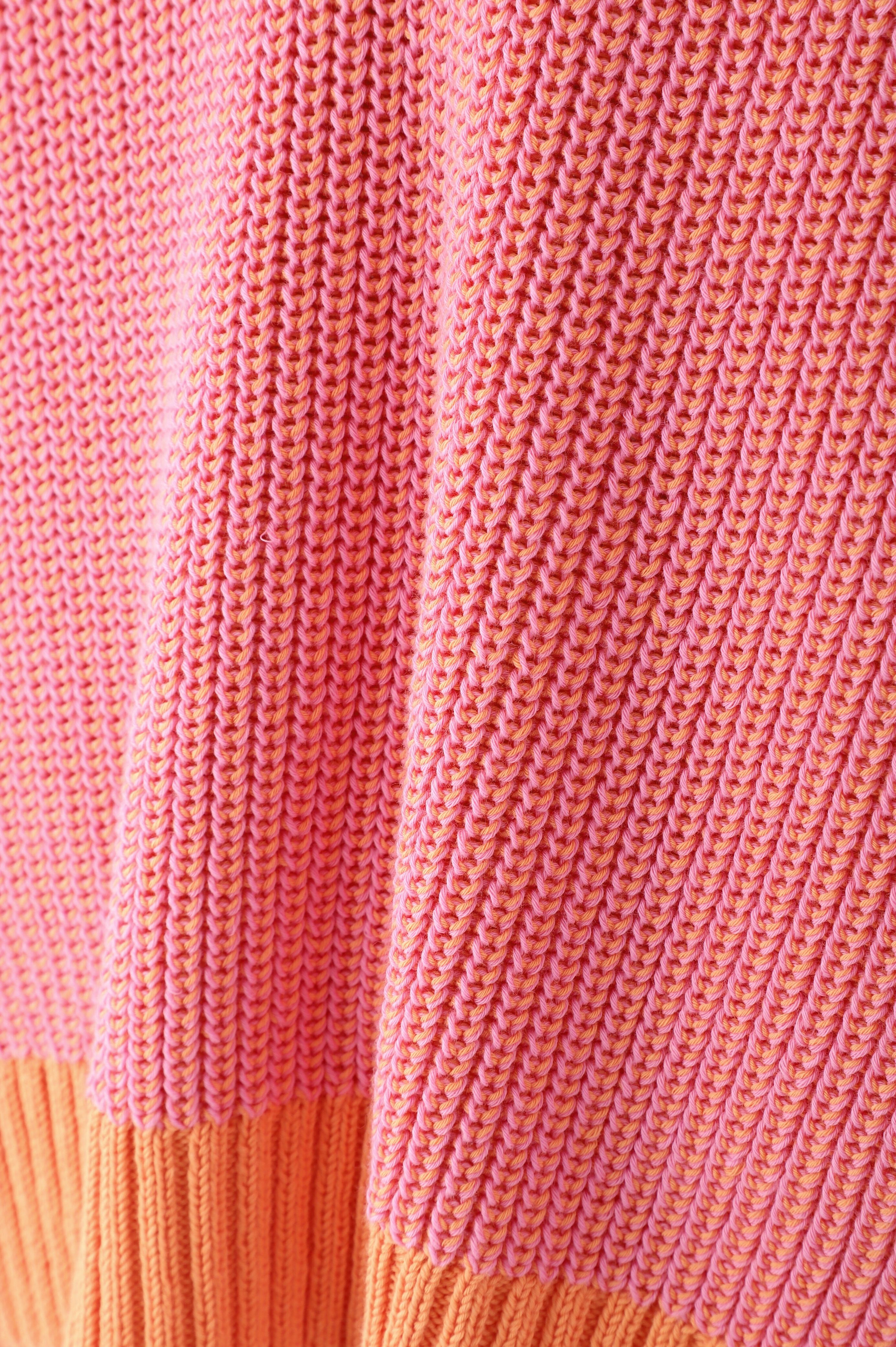  「◆バイカラー衿付きニット」|ニット・セーター|