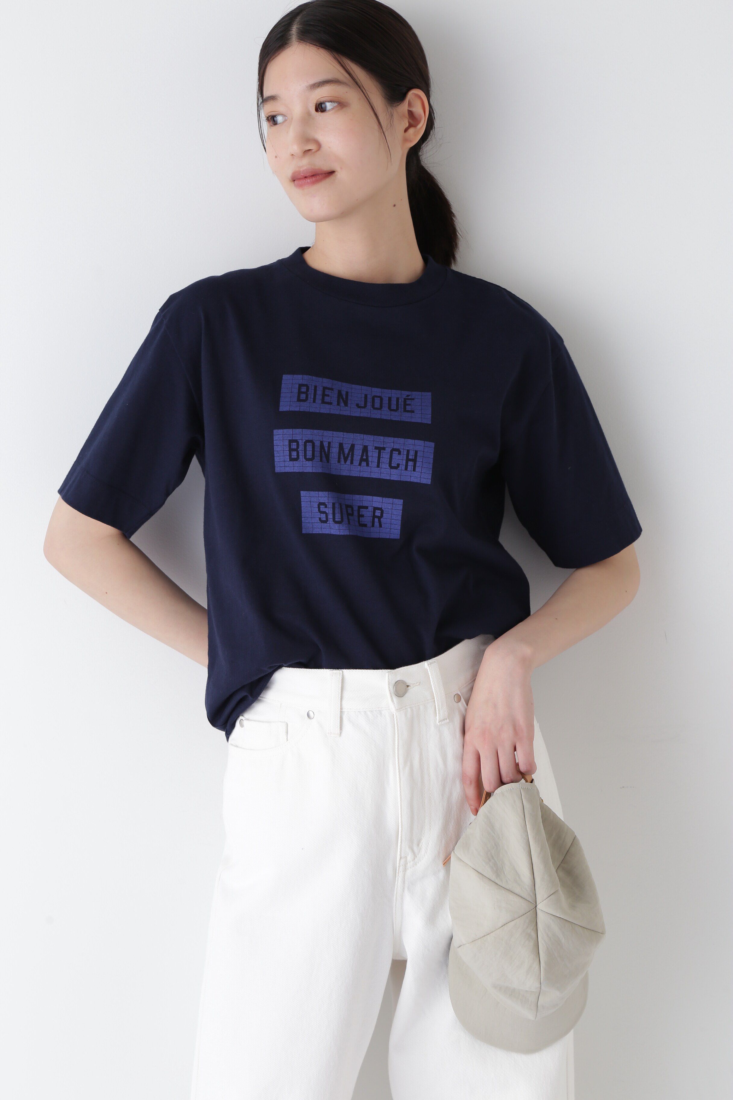  「◆スポーティーロゴＴシャツ」|Tシャツ・カットソー|ネイビー