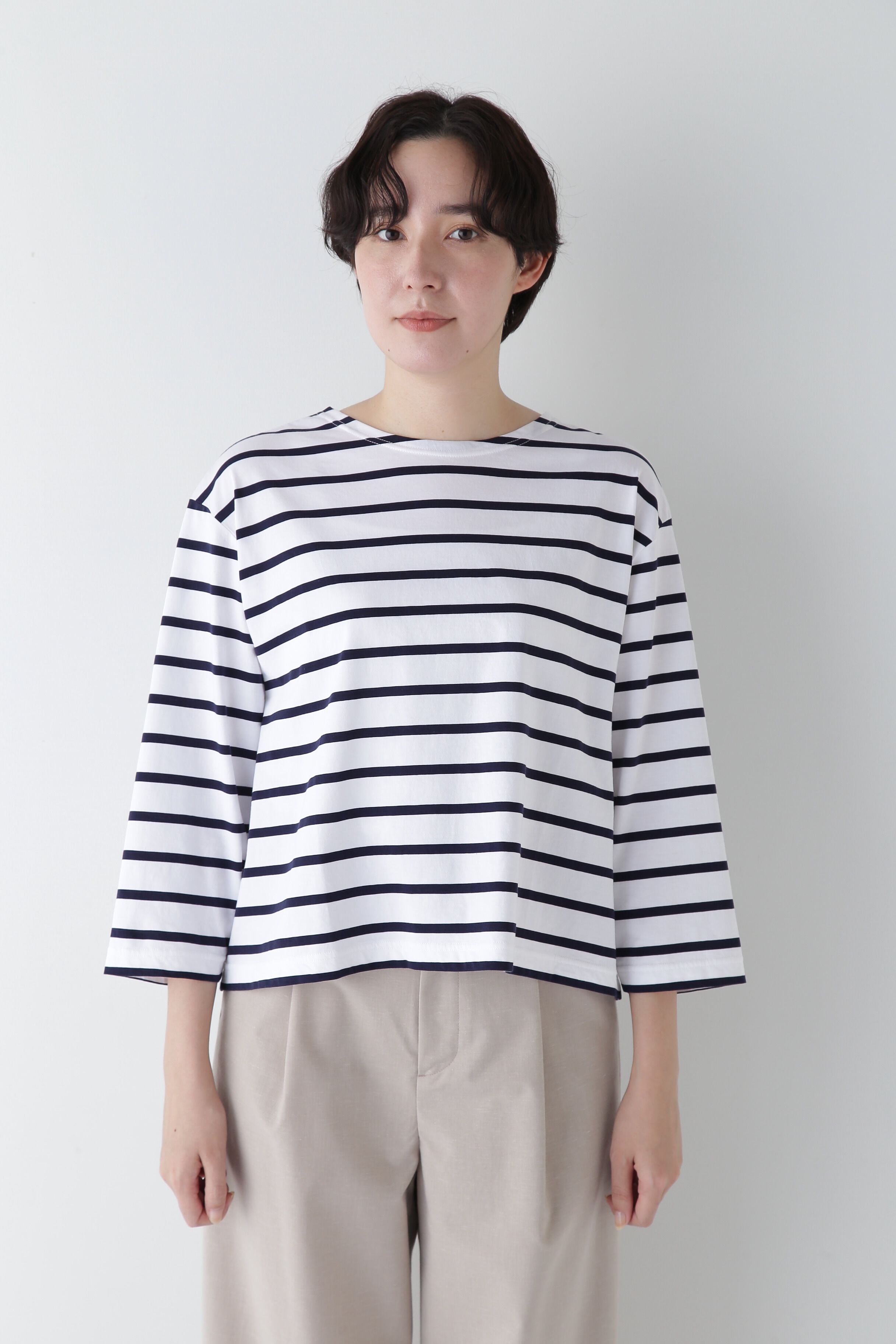  「◆ハイゲージボーダープルオーバー」|Tシャツ・カットソー|