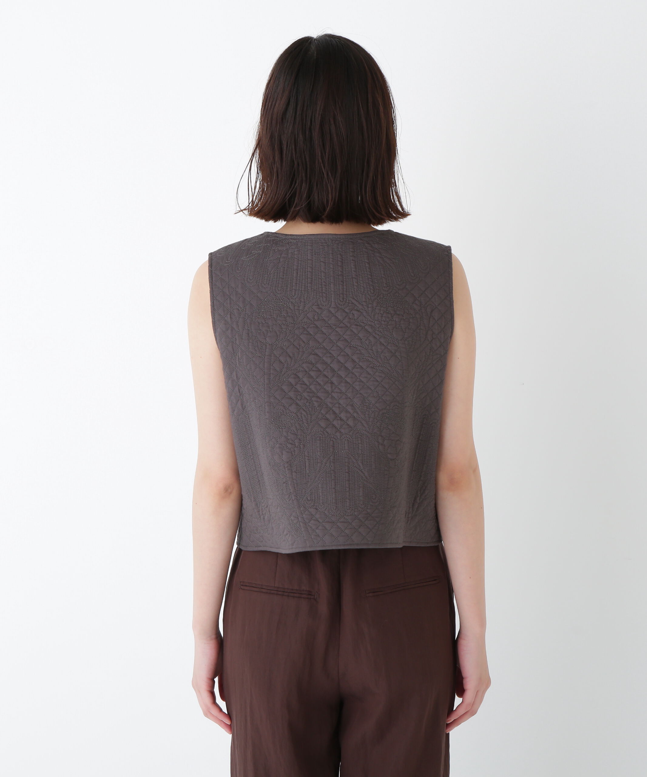  「◆インドコットンボイルキルティングジレ」|シャツ・ブラウス|