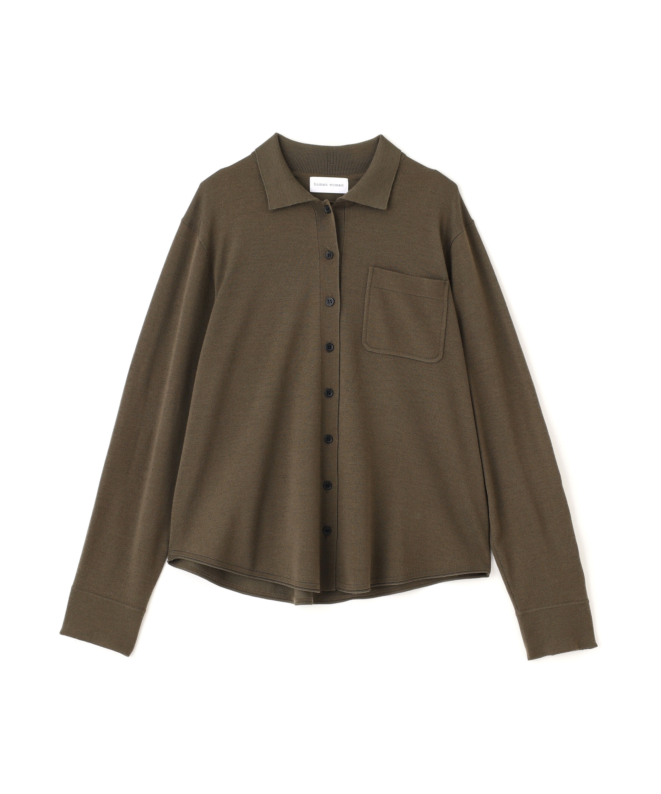  「◆クリアウール混ニットシャツ」|ニット・セーター|