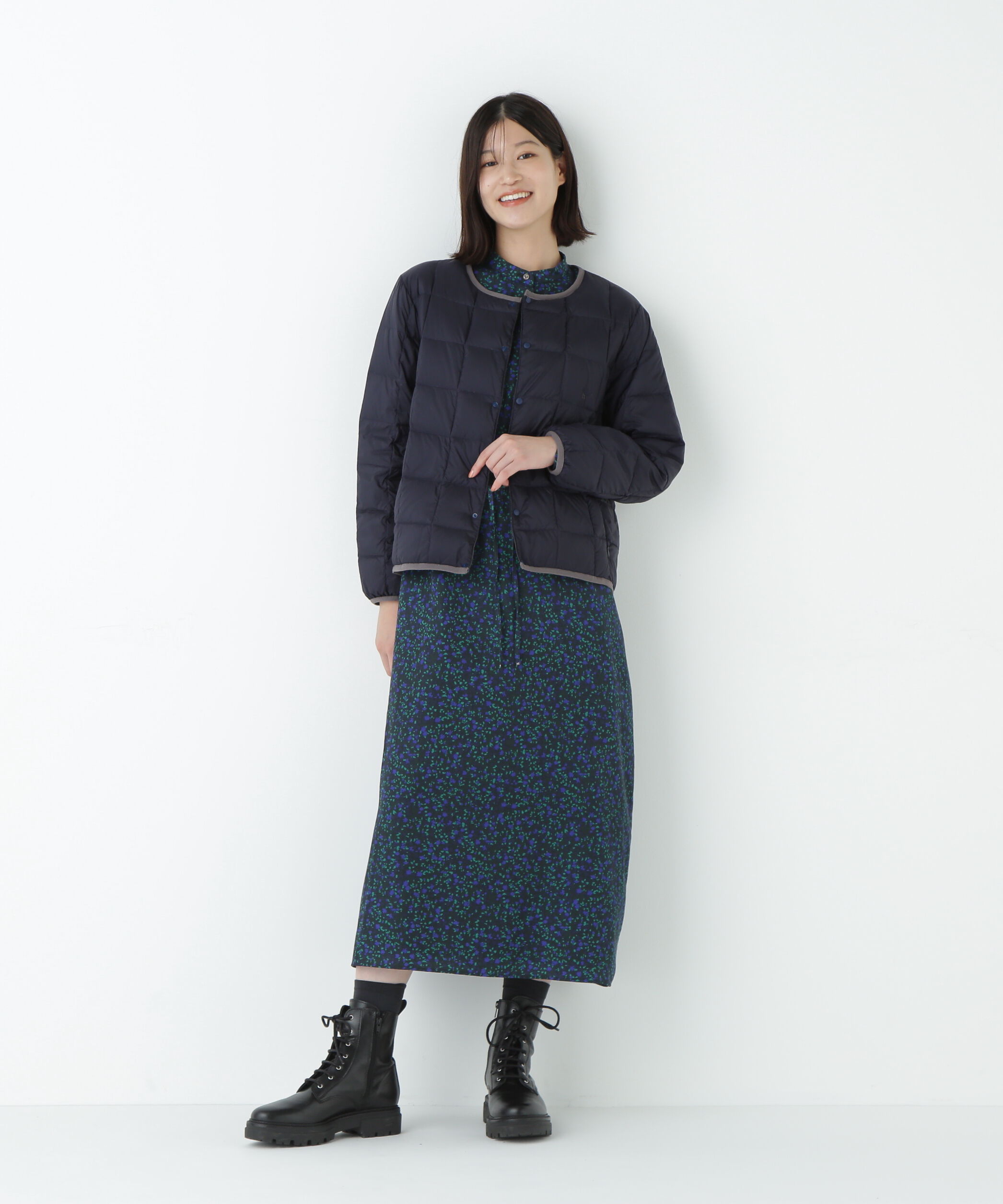  「◆≪ＴＡＩＯＮコラボ≫リバーシブルクルーネックダウンブルゾン」|ブルゾン・スタジャン|