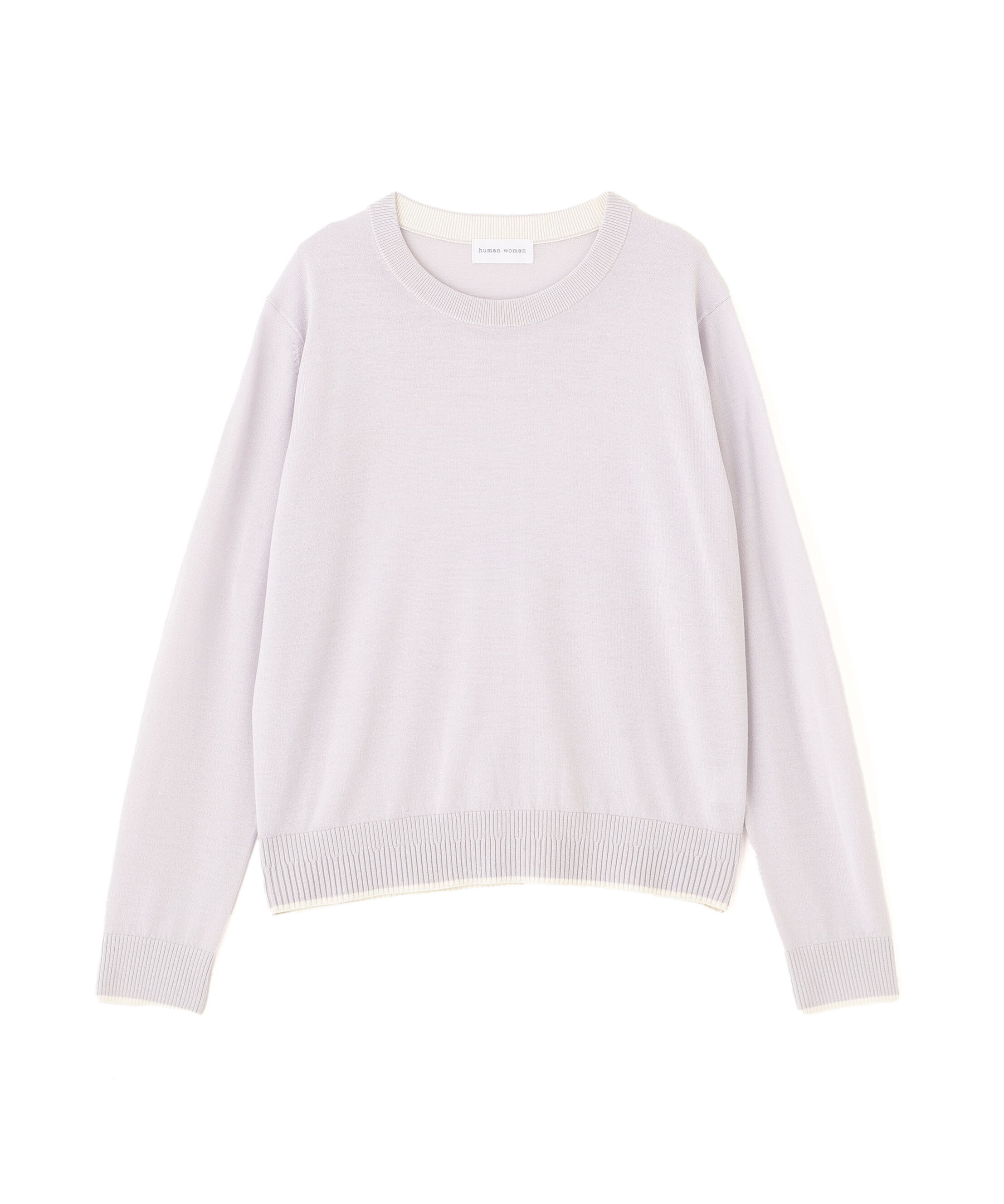  「梳毛ライン入りニットプルオーバー」|ニット・セーター|