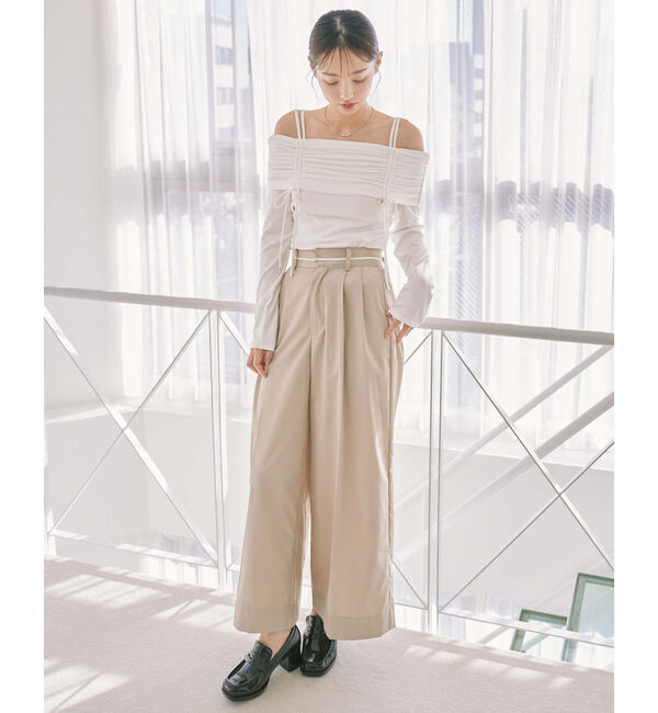 archives「ワイドタックチノパンツ」|チノ|