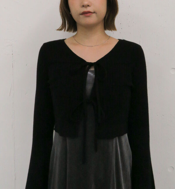 archives「ランダムリブニットカーデ&times;ベロアキャミワンピースＳＥＴ」|ワンピース|