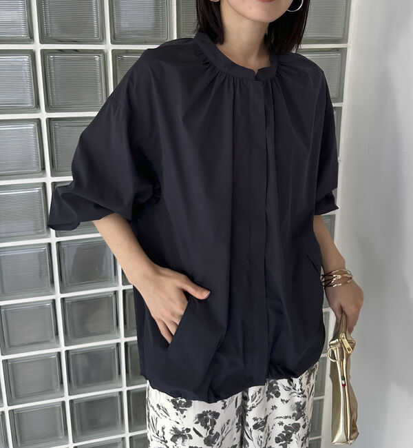 Doux archives「ネックギャザーブルゾン」|テーラードジャケット|