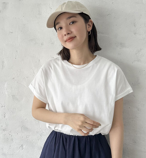 Doux archives「袖折り返しＴシャツ」|Tシャツ・カットソー|