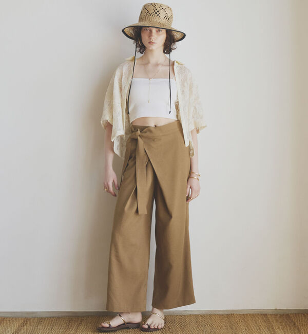 Doux archives「コードレースクロップドシャツ」|シャツ・ブラウス|