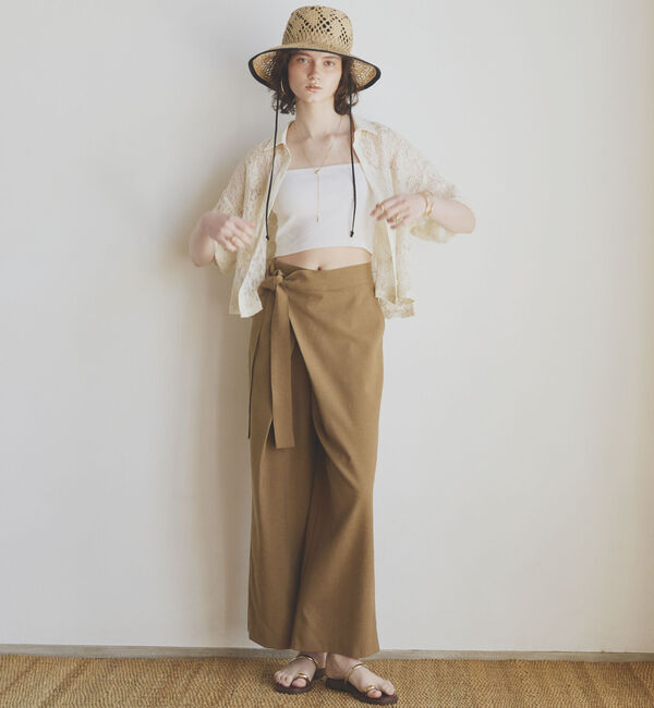 Doux archives「コードレースクロップドシャツ」|シャツ・ブラウス|