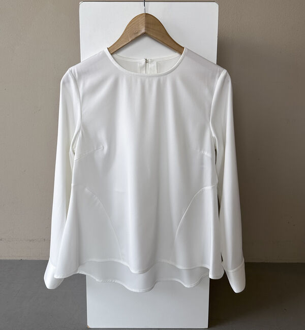 Doux archives「切替ペプラムブラウス」|シャツ・ブラウス|OFF WHITE