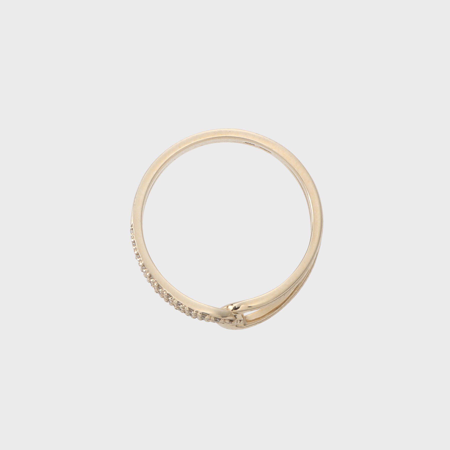 COCOSHNIK「K10ダイヤモンド ノットリング」|リング|