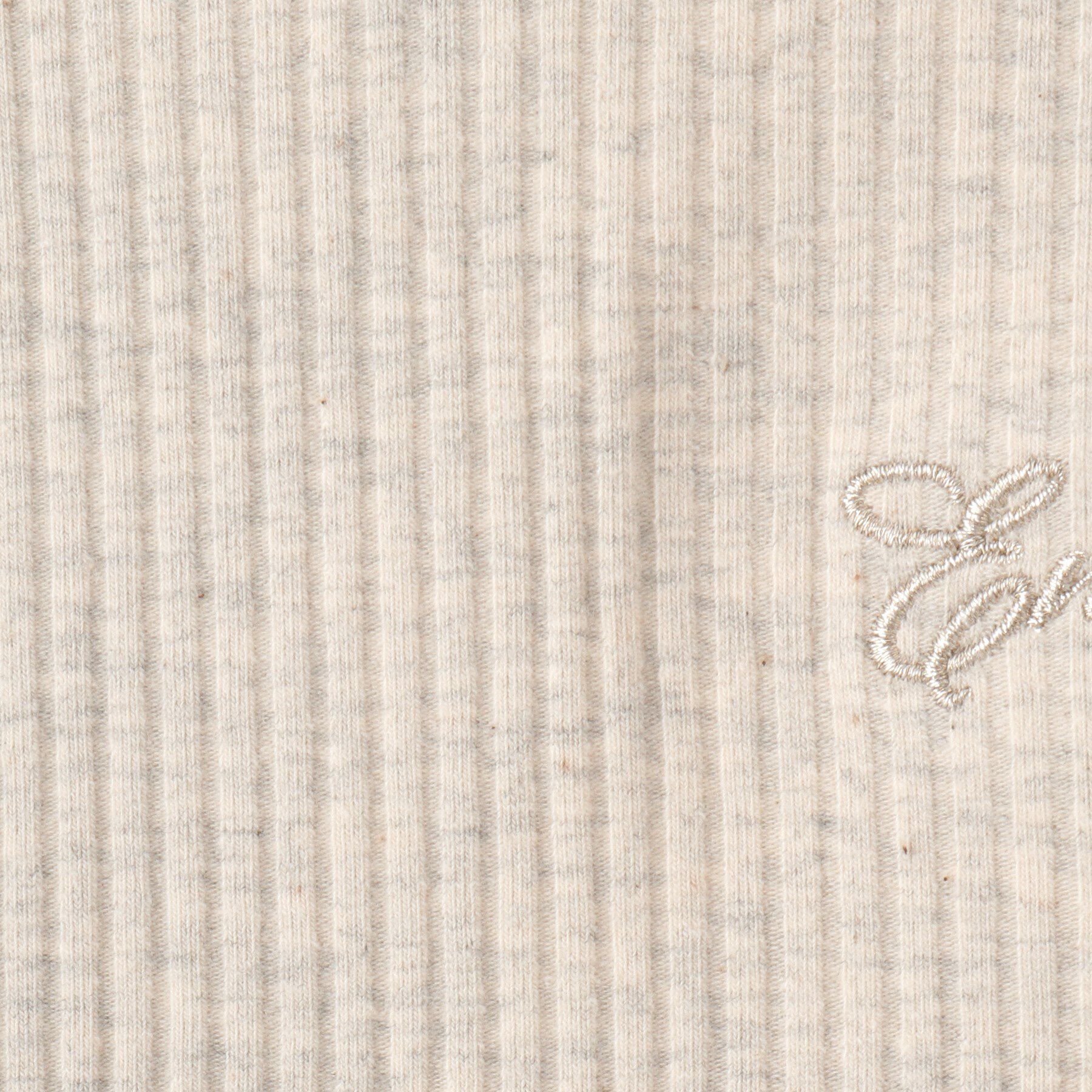 SHOO･LA･RUE「【100-150cm】刺繍ロゴ使いリブロンT」|Tシャツ・カットソー|