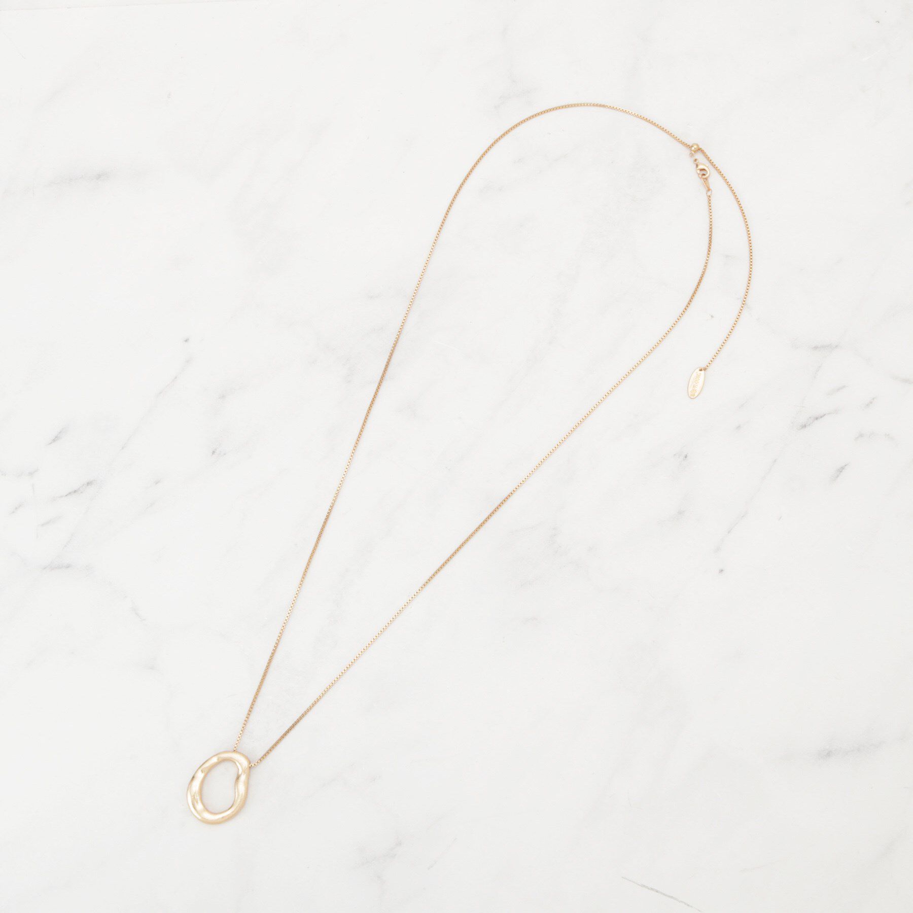 SHOO･LA･RUE「つやなしオープンループネックレス」|ネックレス|