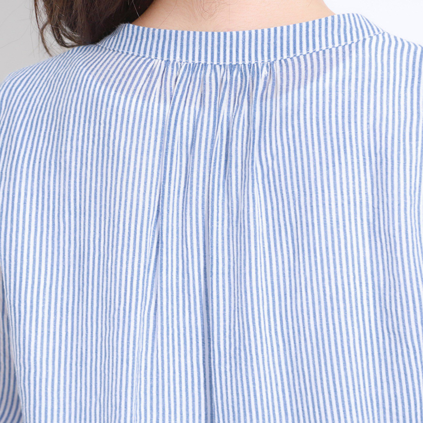 SHOO･LA･RUE「【S-LL/2点セット】着るだけでコーデが決まる 麻調5分袖ブラウス＋タンクトップ」|シャツ・ブラウス|