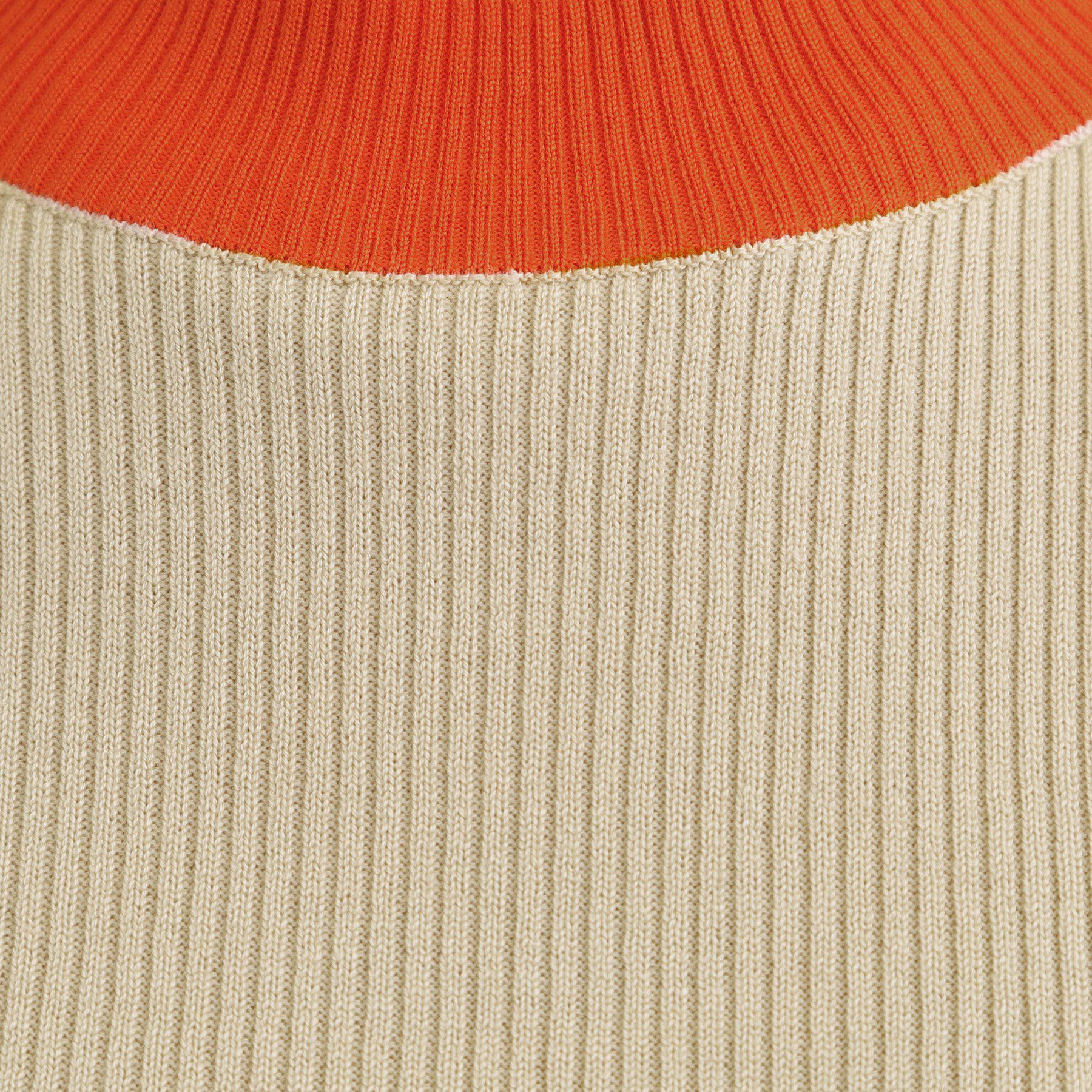 SHOO･LA･RUE「【洗濯機可/S-LL】配色使いがアクセント リブハイネックインナー」|ニット・セーター|