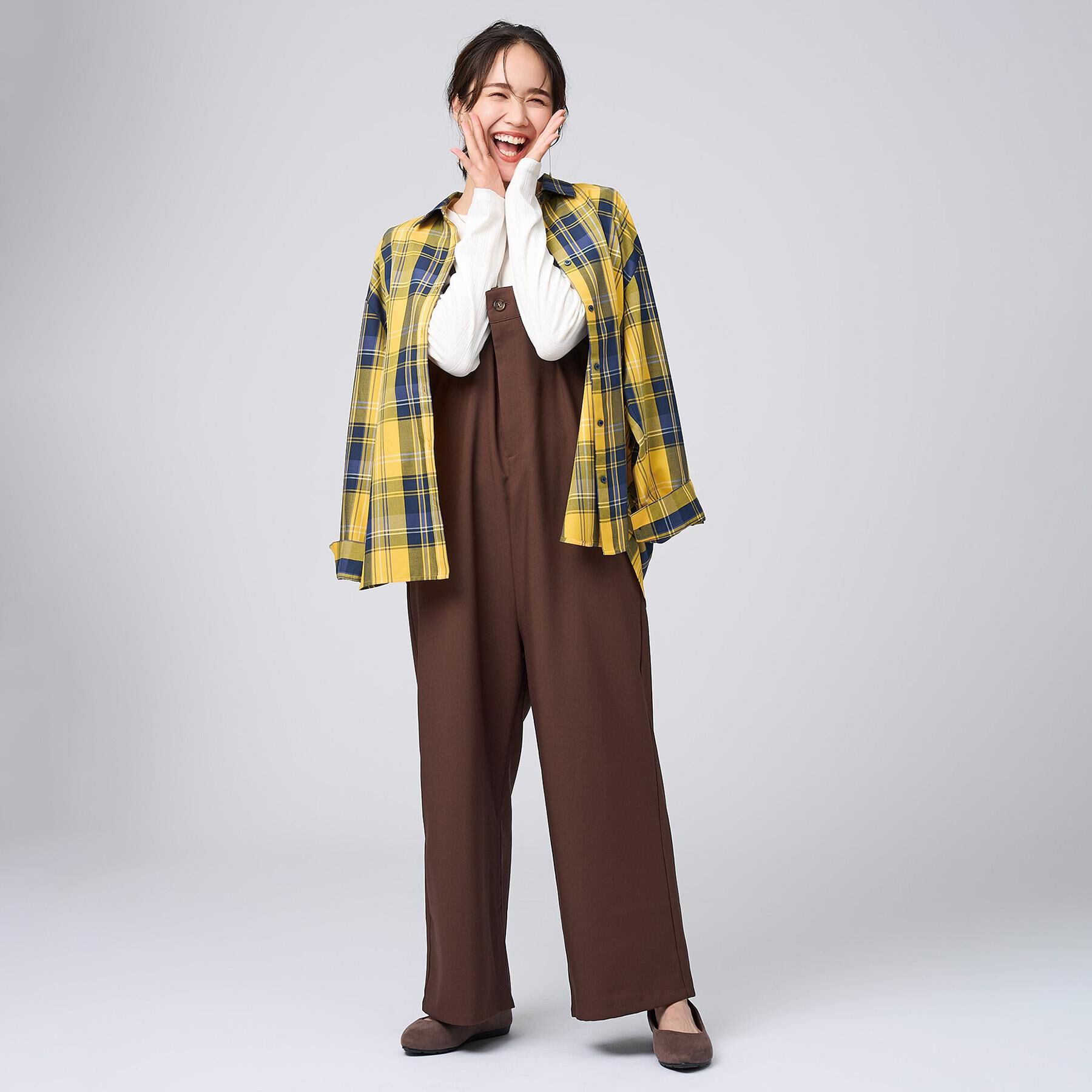 SHOO･LA･RUE「【洗濯機可/S-LL】程よいゆとりと抜け感 大人のチェックシャツ」|シャツ・ブラウス|