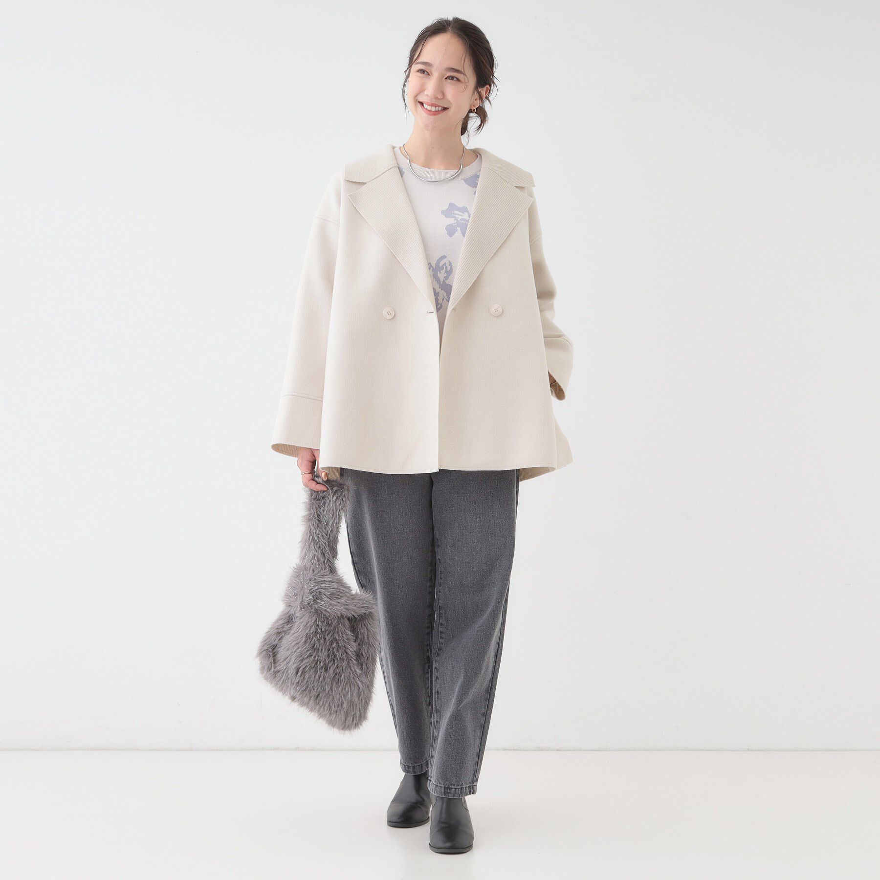 SHOO･LA･RUE「【S-LL】大人のこなれ感 テーラード風コート」|テーラードジャケット|