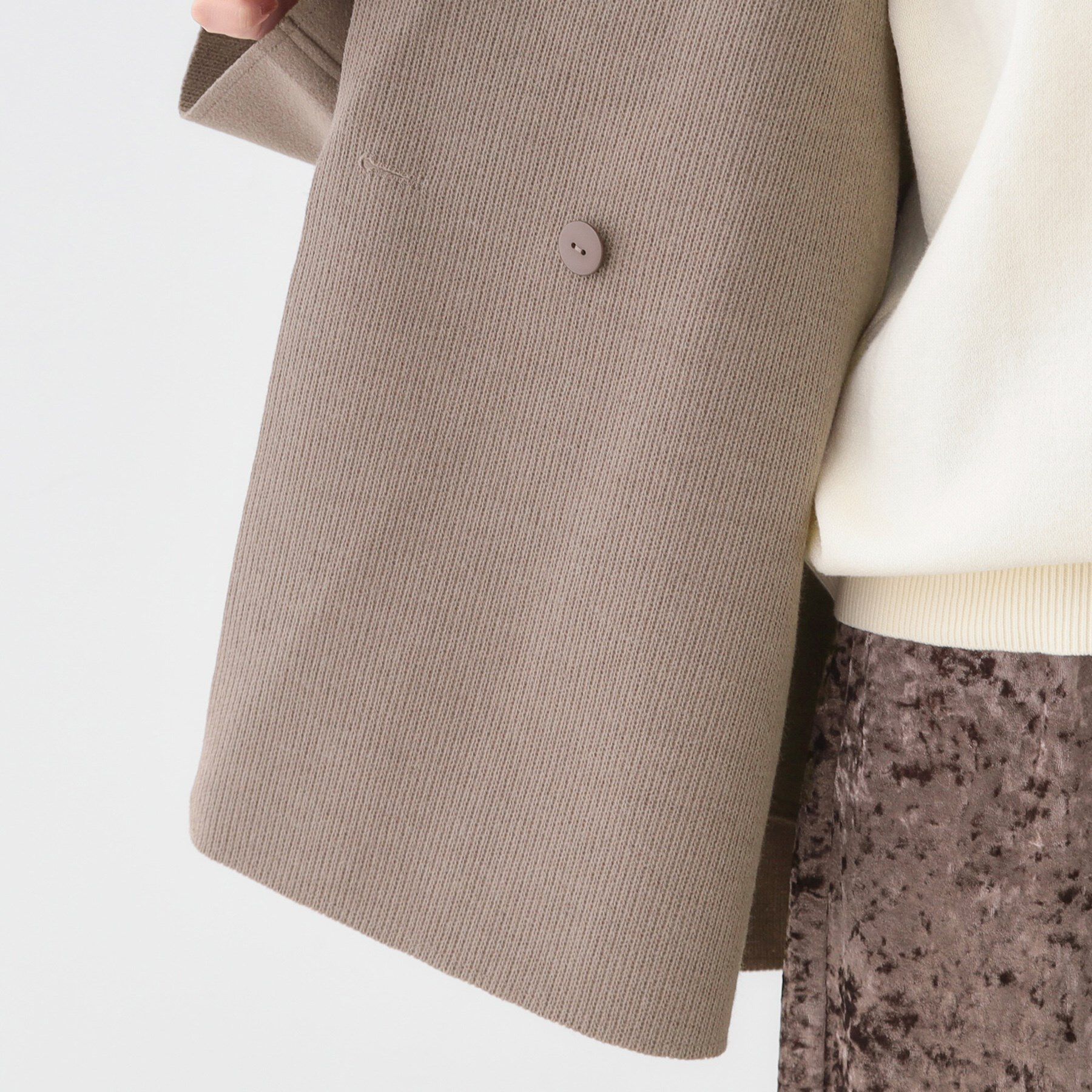 SHOO･LA･RUE「【S-LL】大人のこなれ感 テーラード風コート」|テーラードジャケット|