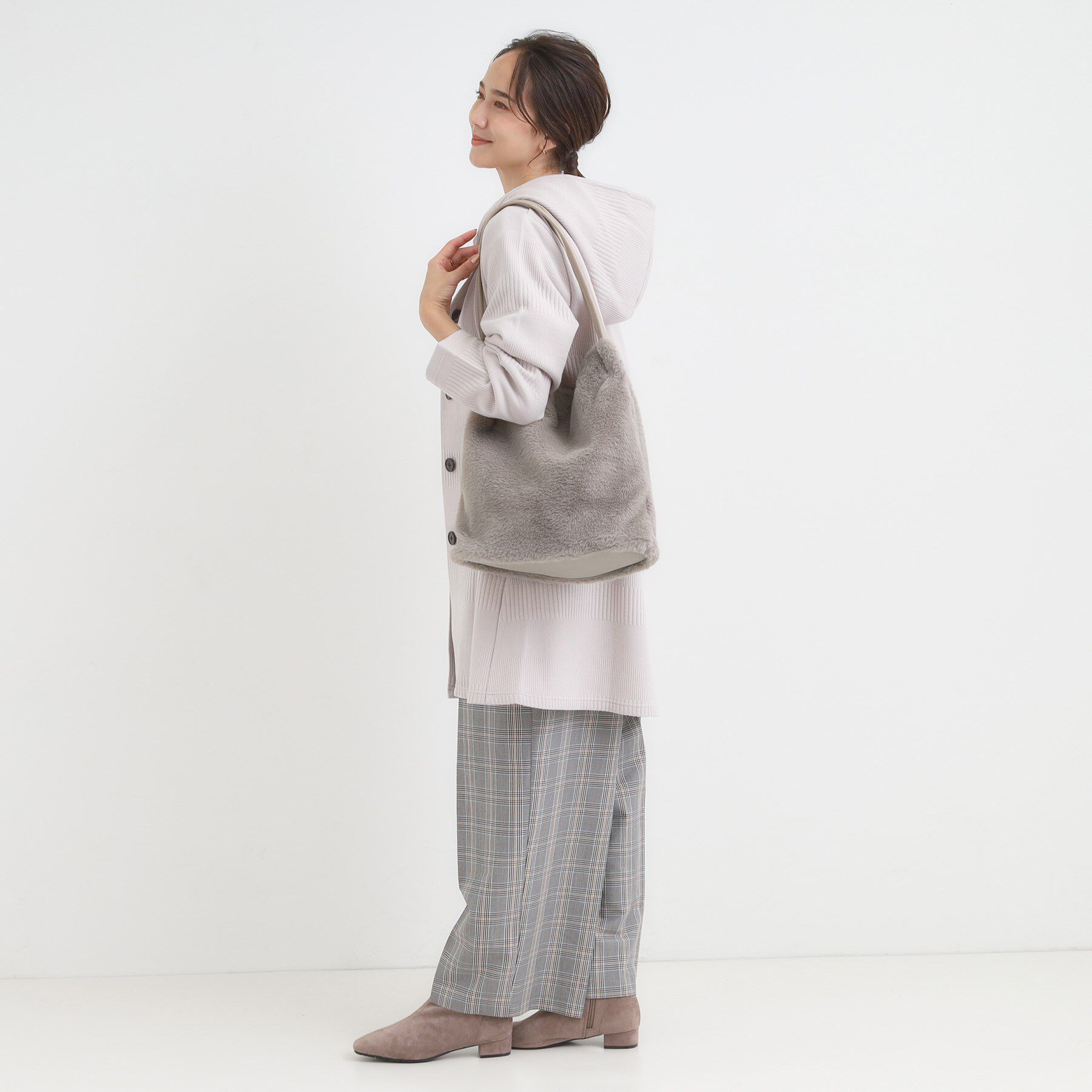 SHOO･LA･RUE「つまみハンドルフェイクファートートバッグ」|トートバッグ|