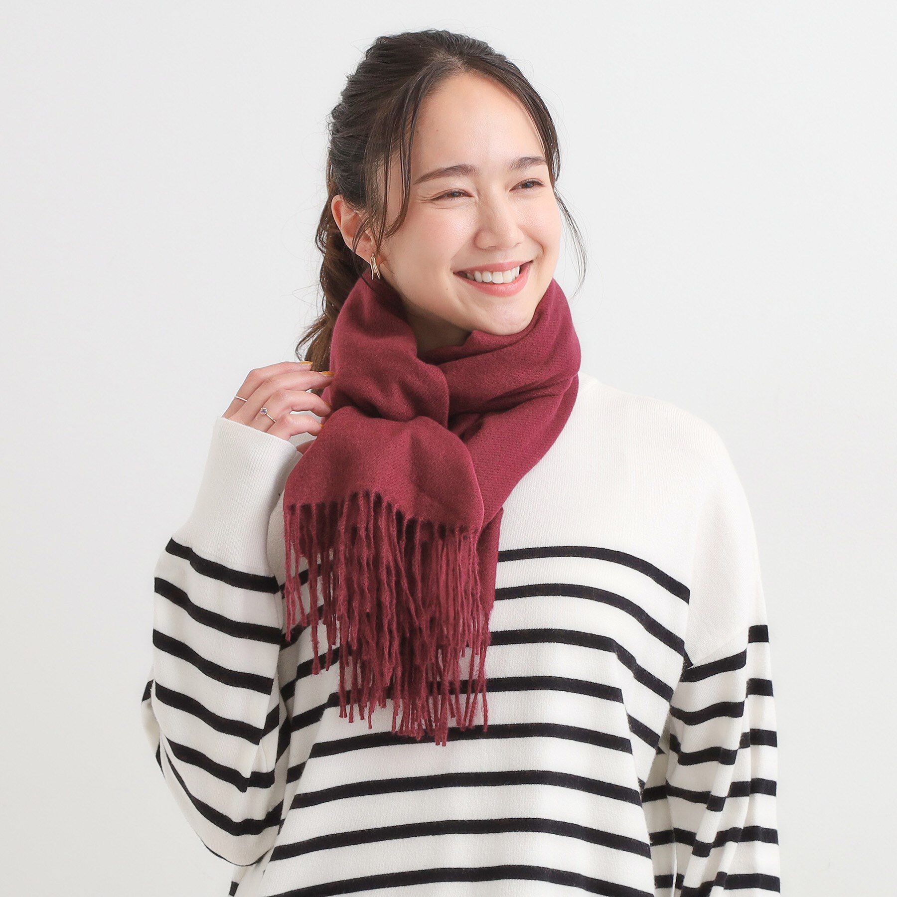 SHOO･LA･RUE「プレーン無地ストール」|ストール|