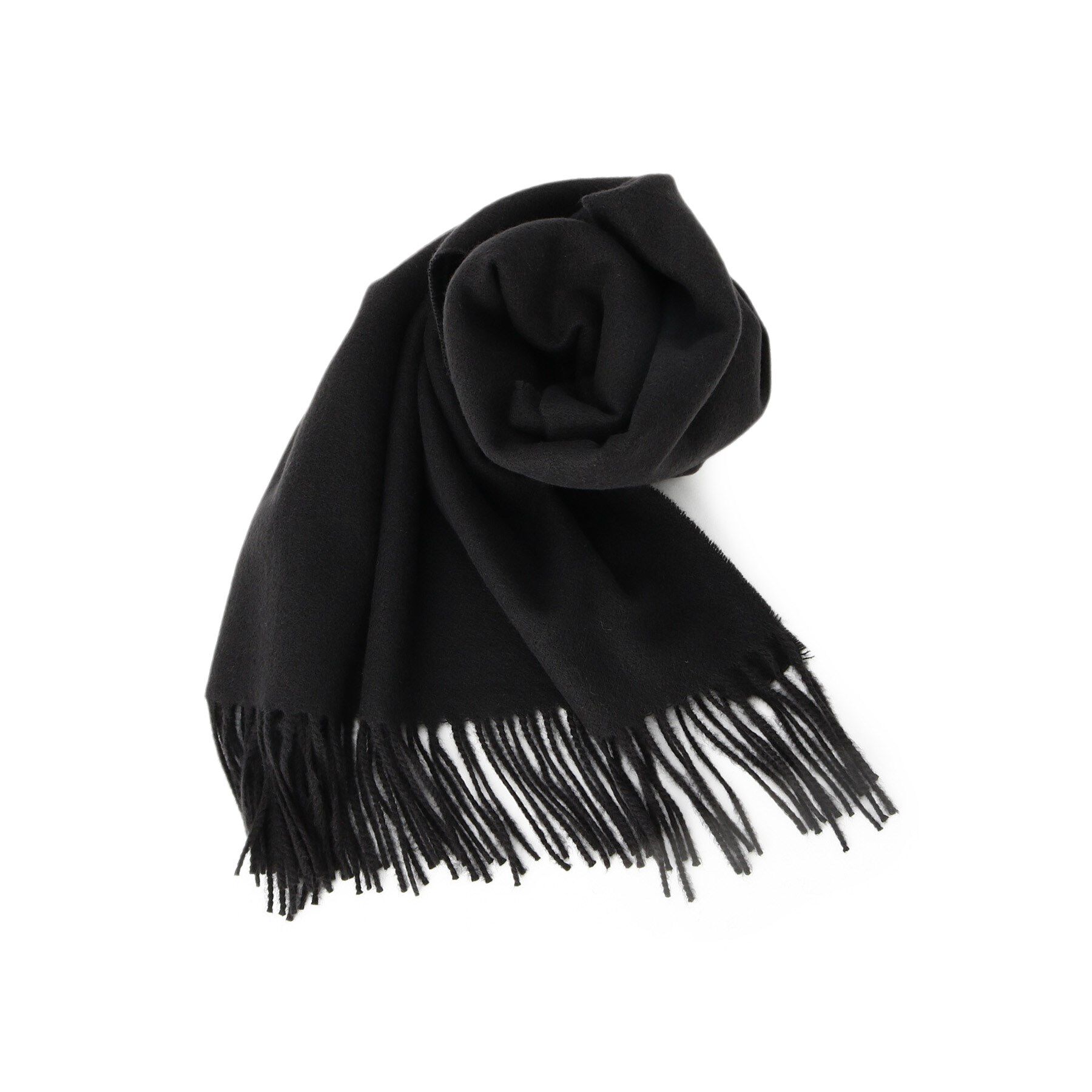 SHOO･LA･RUE「プレーン無地ストール」|ストール|ブラック(019)