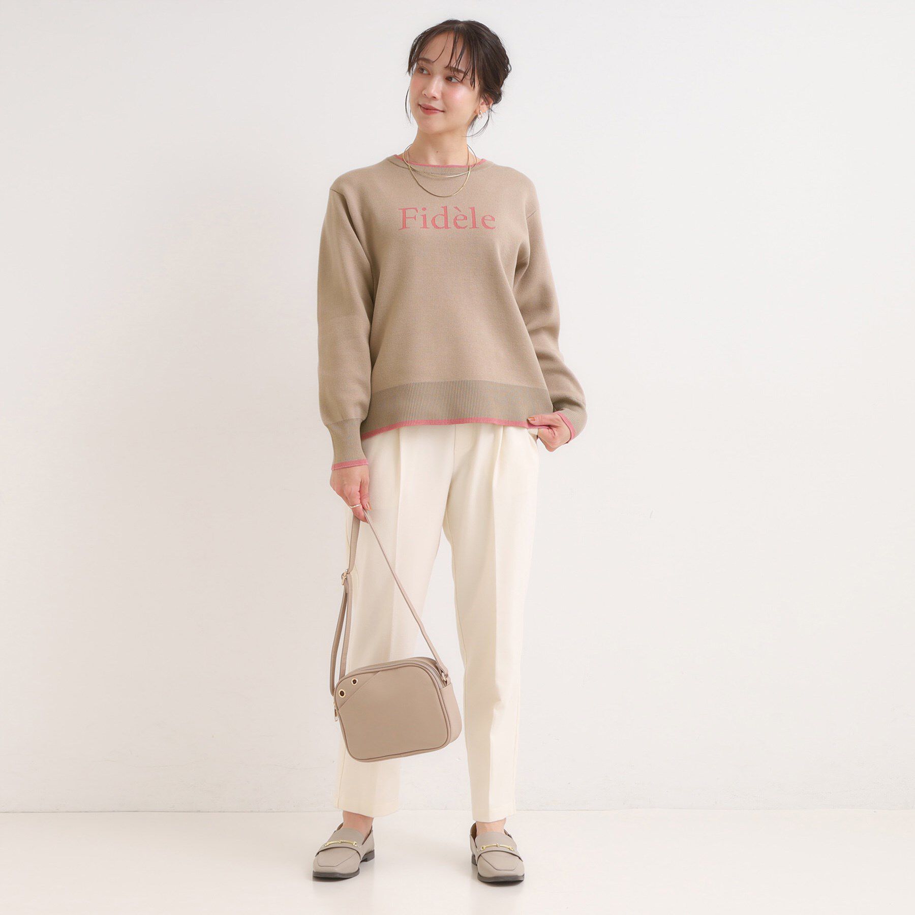 SHOO･LA･RUE「【洗濯機可/毛玉レス】大人世代も取り入れやすい スウェットライク アソートニット」|ニット・セーター|