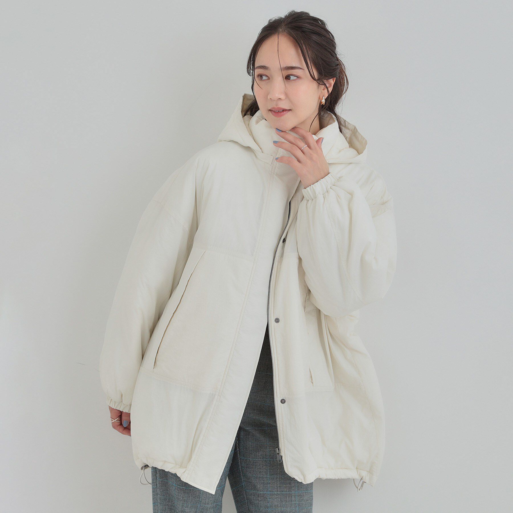 SHOO･LA･RUE「【あったか/撥水/フード取り外し可能】中綿モンスターコート」|ダウン|