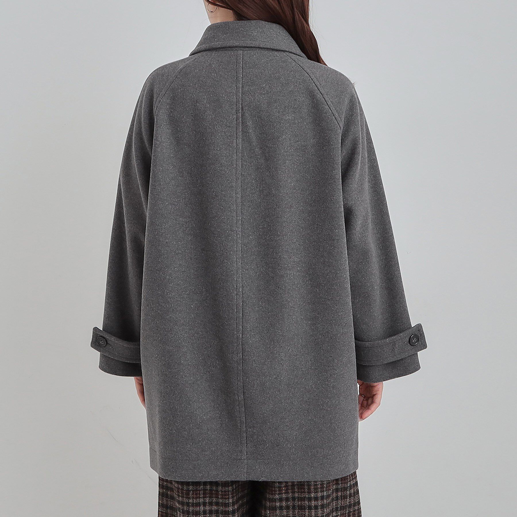 SHOO･LA･RUE「【2WAY】こなれきれい ウール調コクーンコート」|チェスターコート|