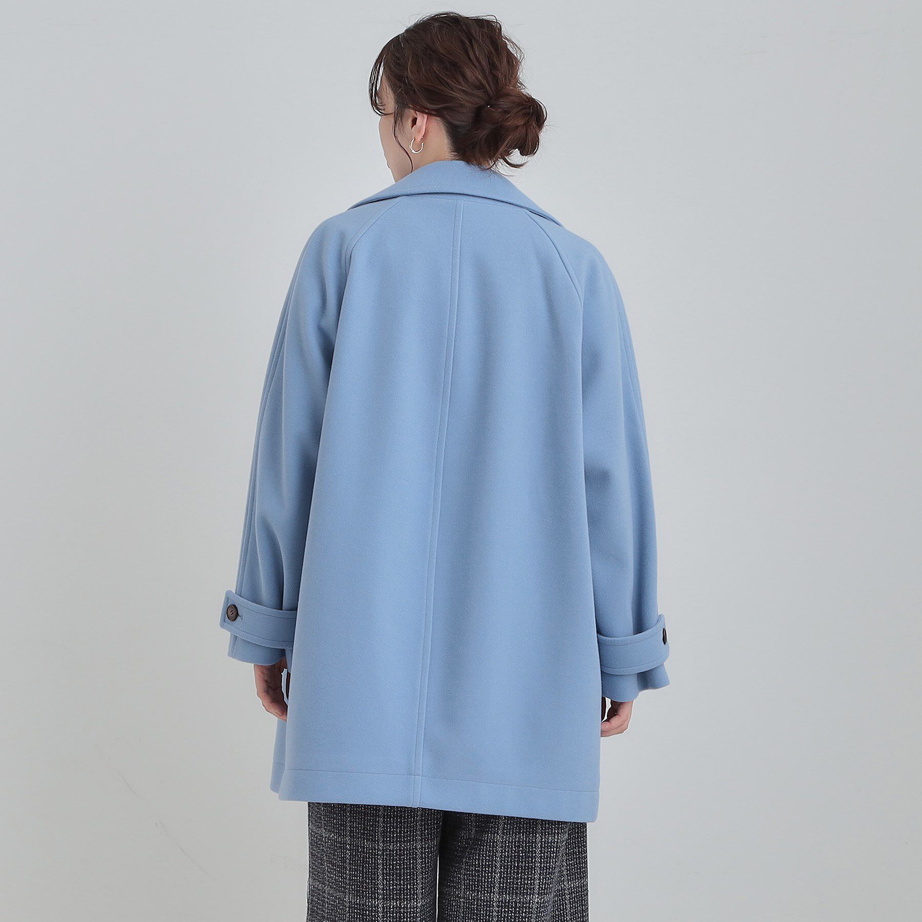 SHOO･LA･RUE「【2WAY】こなれきれい ウール調コクーンコート」|チェスターコート|