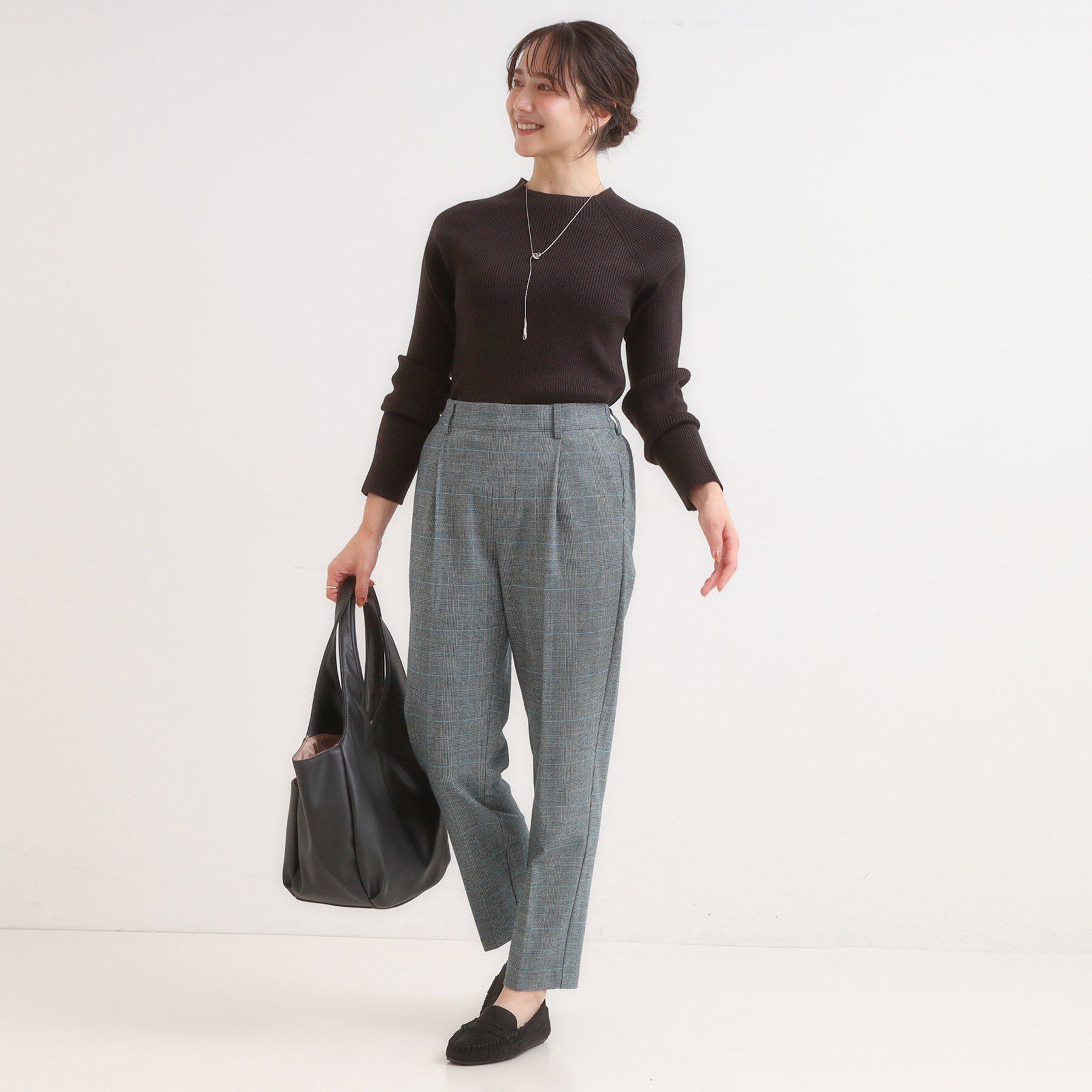 SHOO･LA･RUE「【洗濯機可/S-LL】美脚見え あったか裏起毛 テーパードパンツ」|その他|